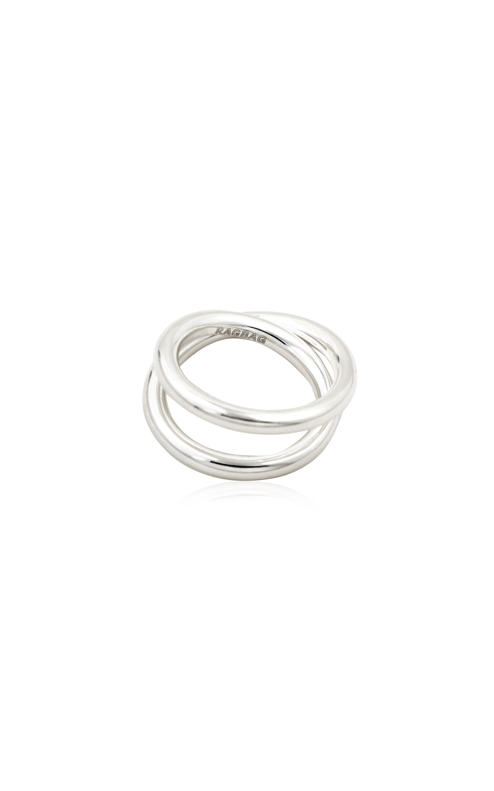 Ragbag Studio Women's Double 925 Sterling Silver Ring | ModeSens