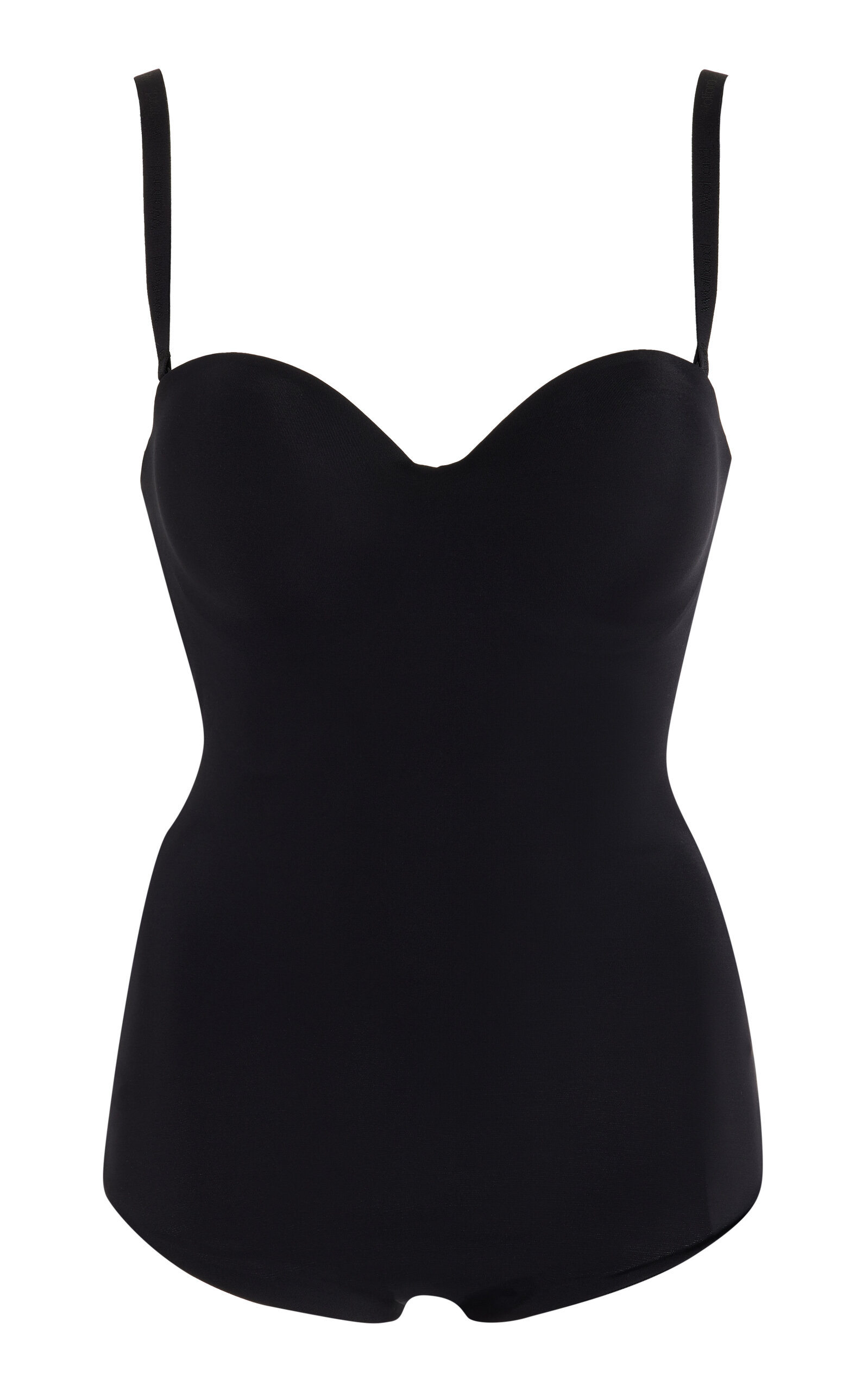 Wolford Black Mat De Luxe Forming String Bodysuit Wolford
