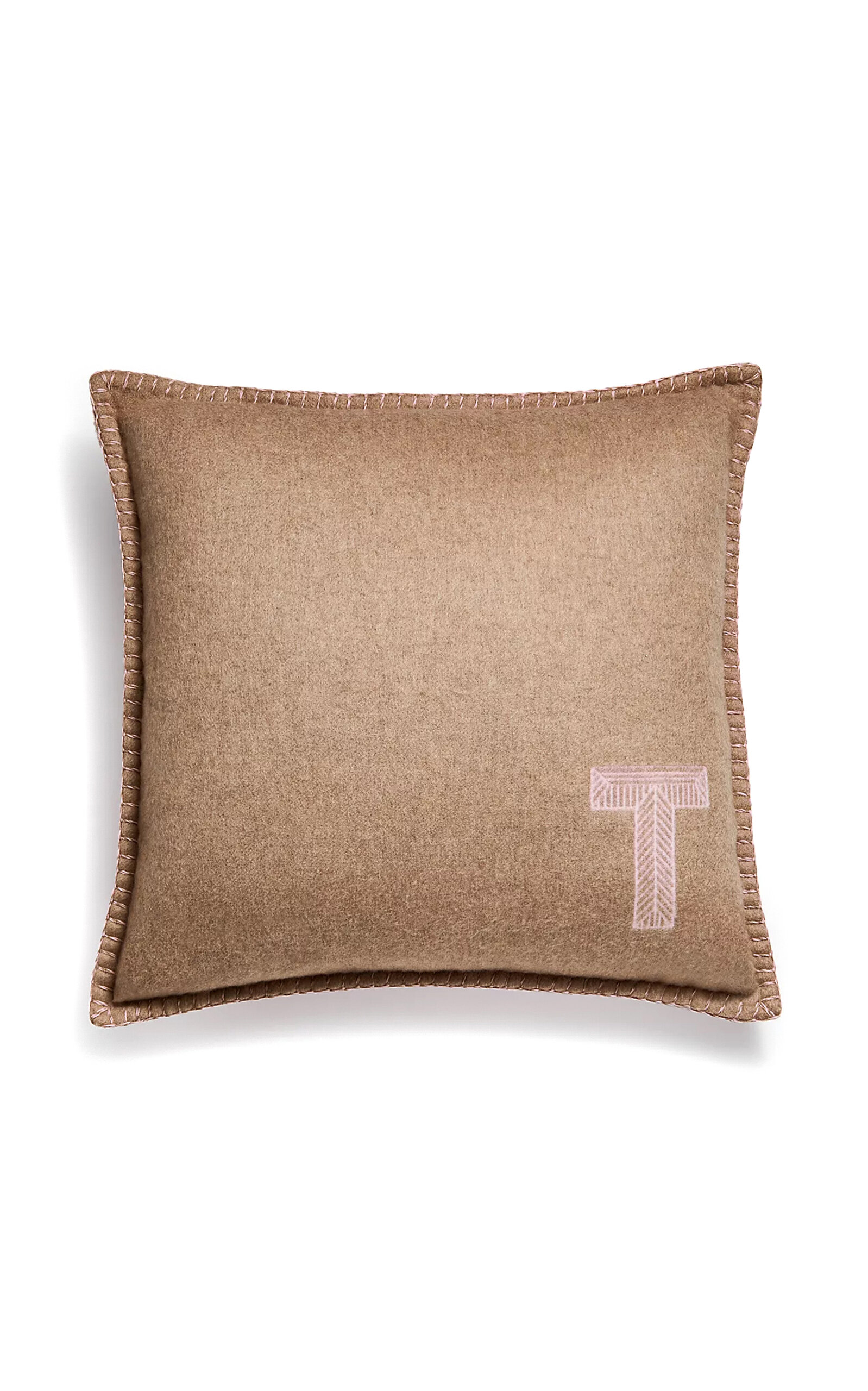 Tiffany & Co Colour Block Cashmere-wool Cushion In Multi