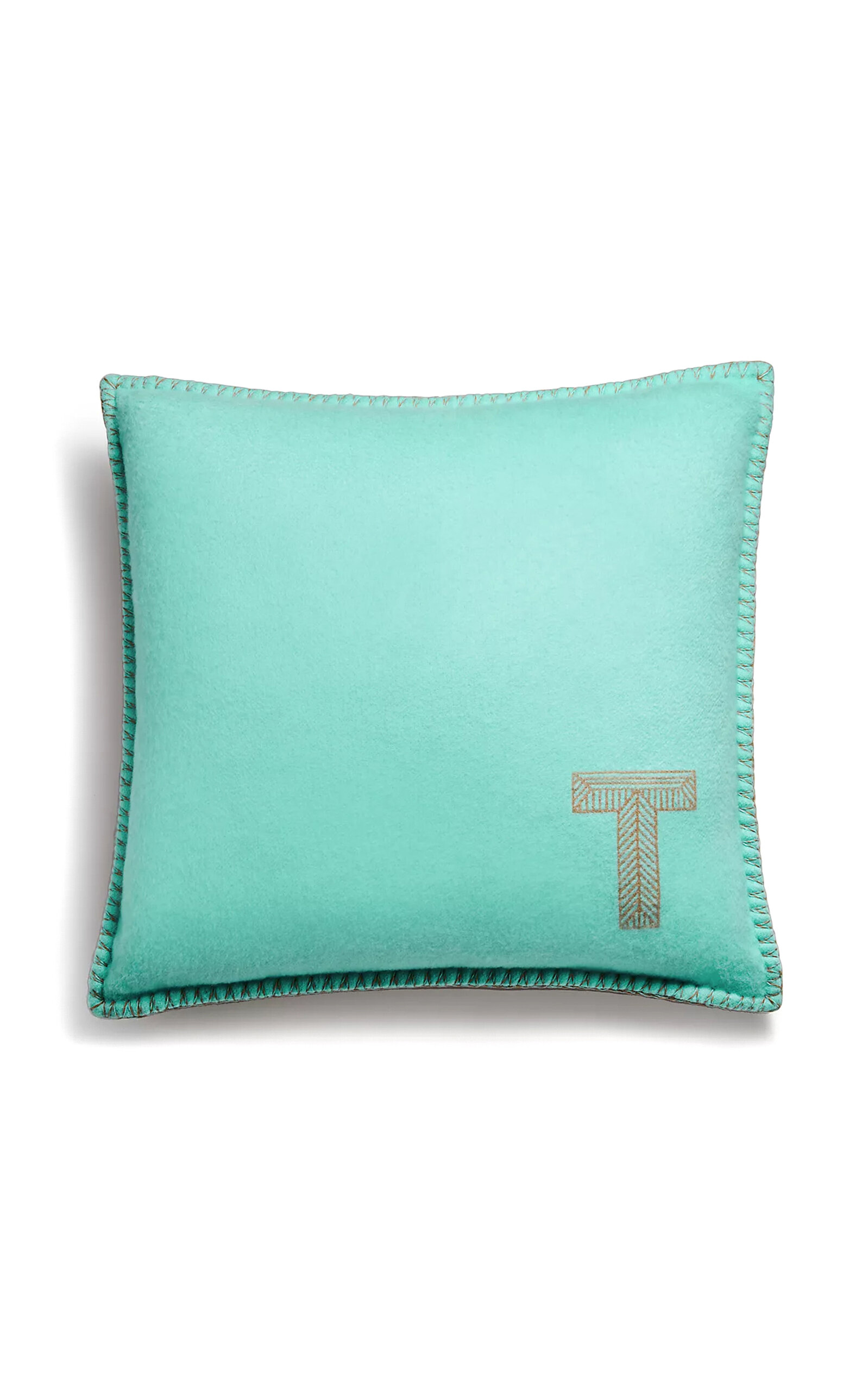 Tiffany & Co Colour Block Cashmere-wool Cushion In Multi