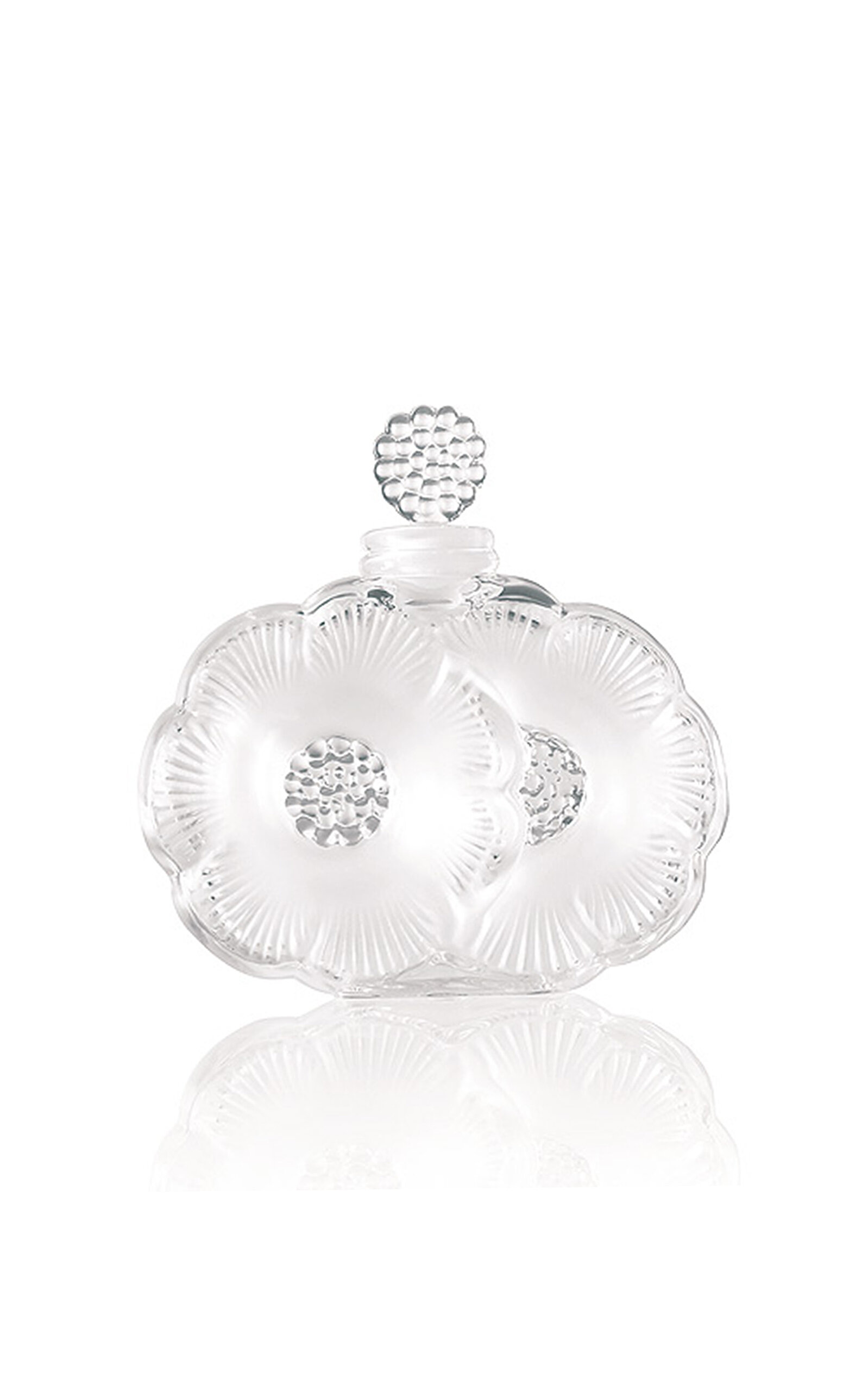 Lalique 2 Fleurs Perfume Bottle In Clear