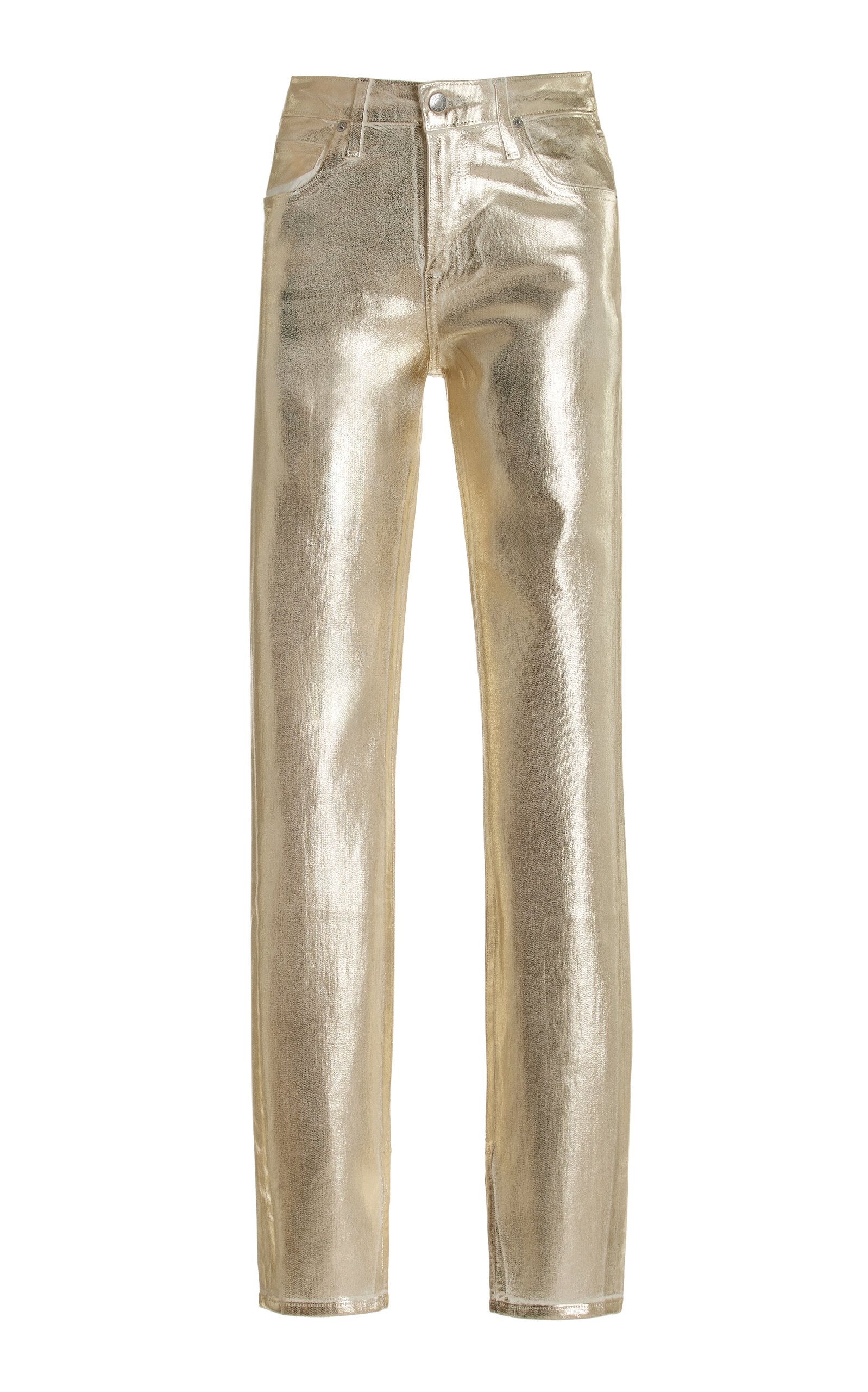 Metallic high-rise skinny jeans in silver - Dolce Gabbana