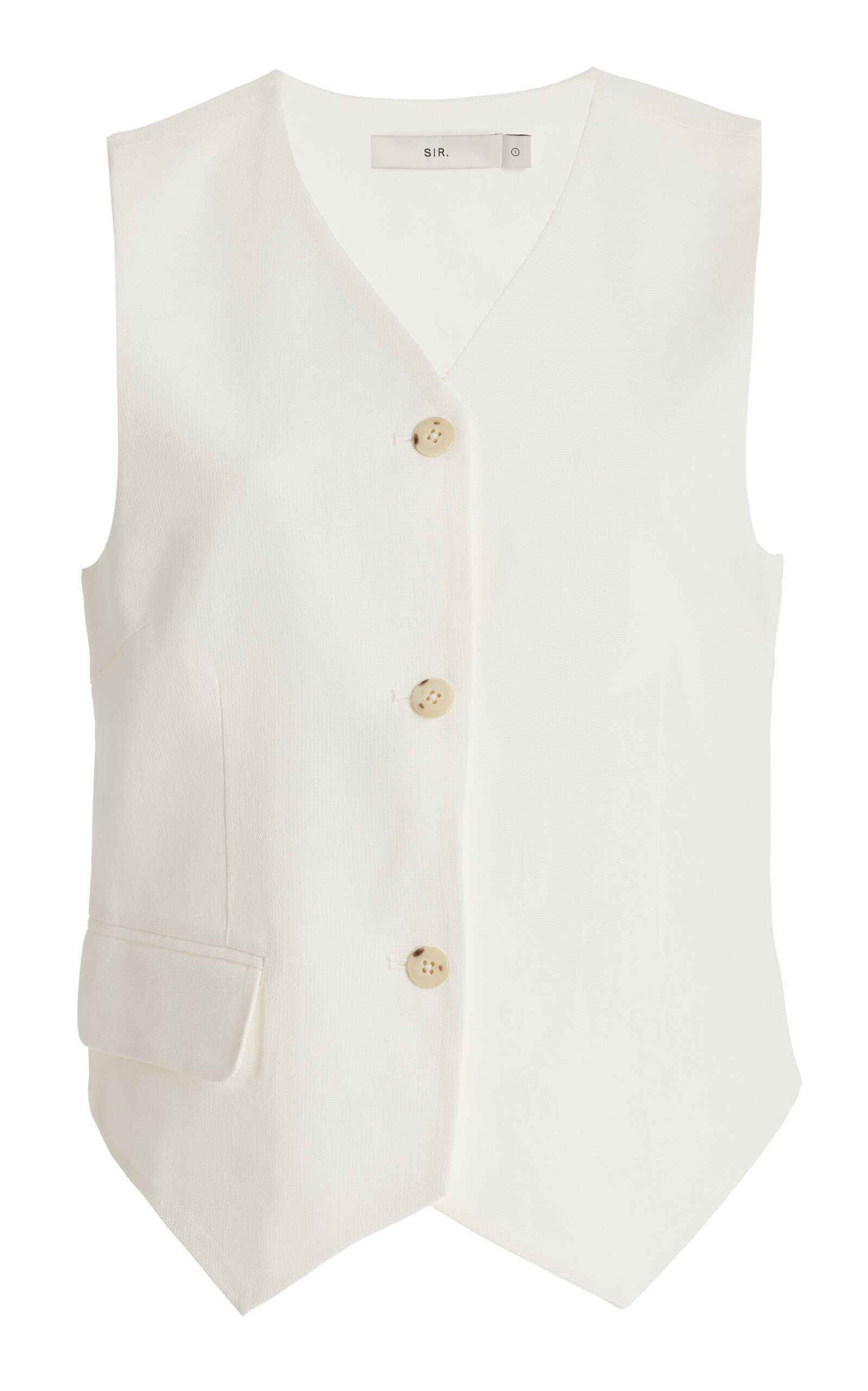 Sir Clemence Vest In White