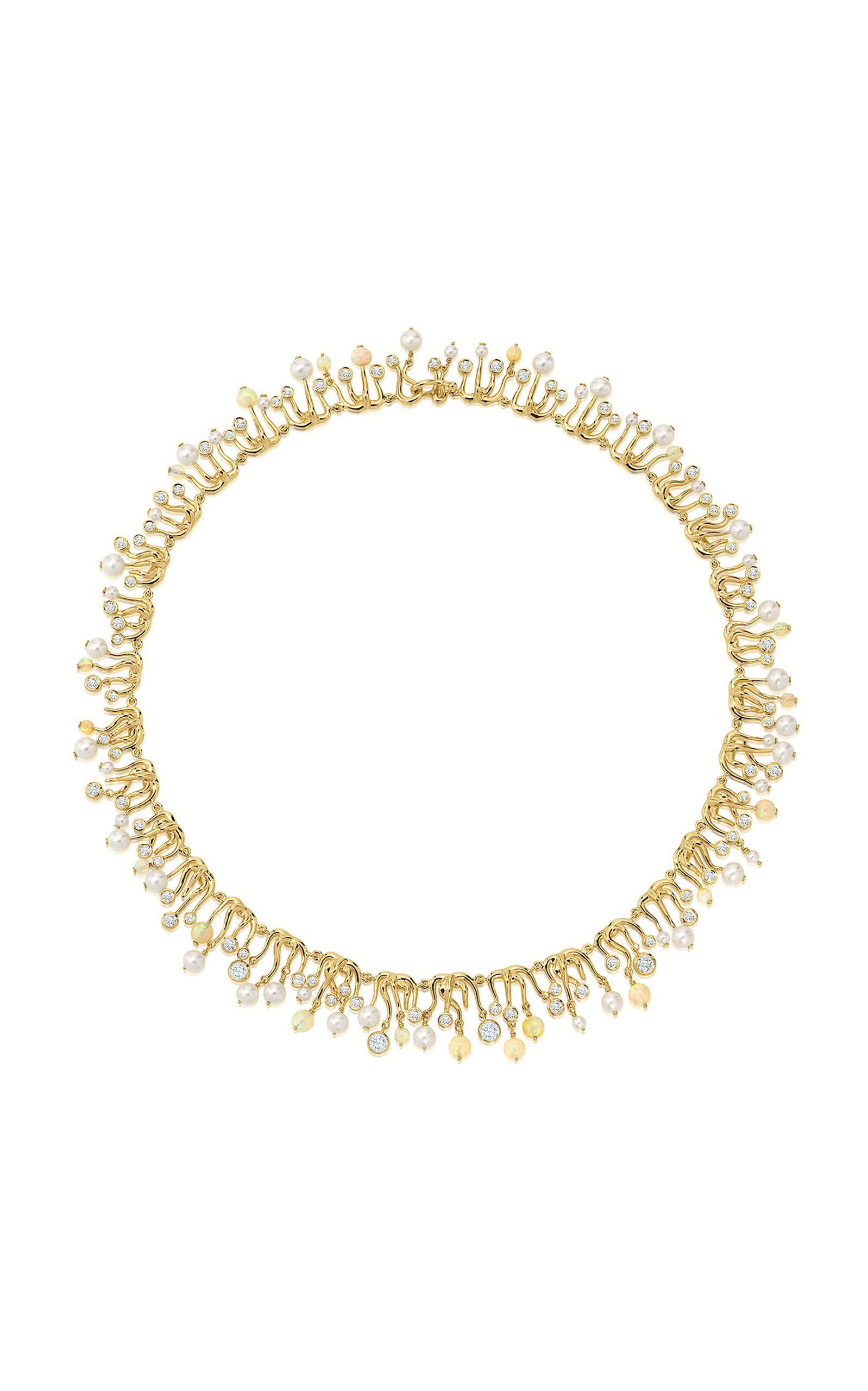 18k Yellow Gold Mycelium Necklace