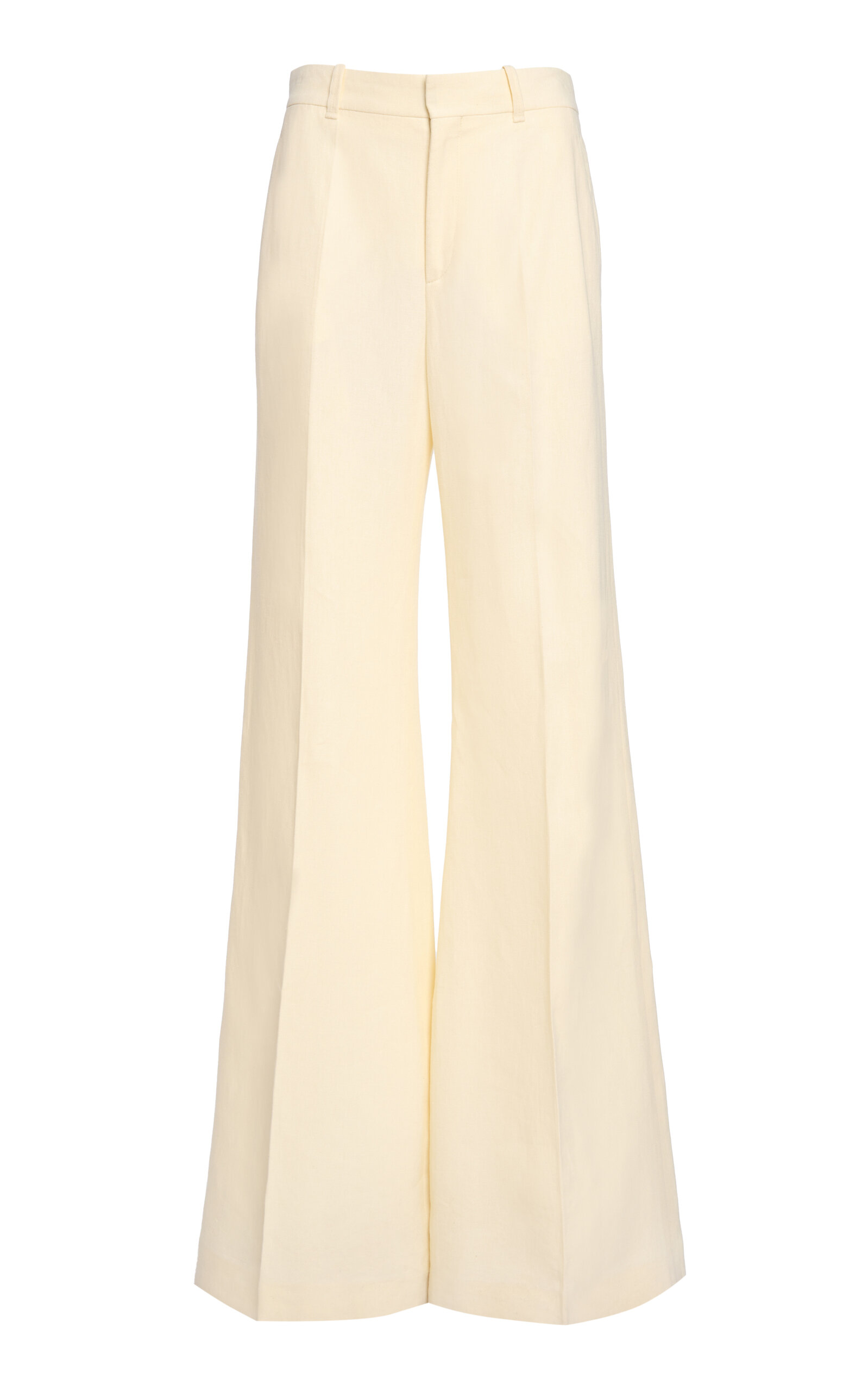 Chloé Linen-Canvas Wide-Leg Pants