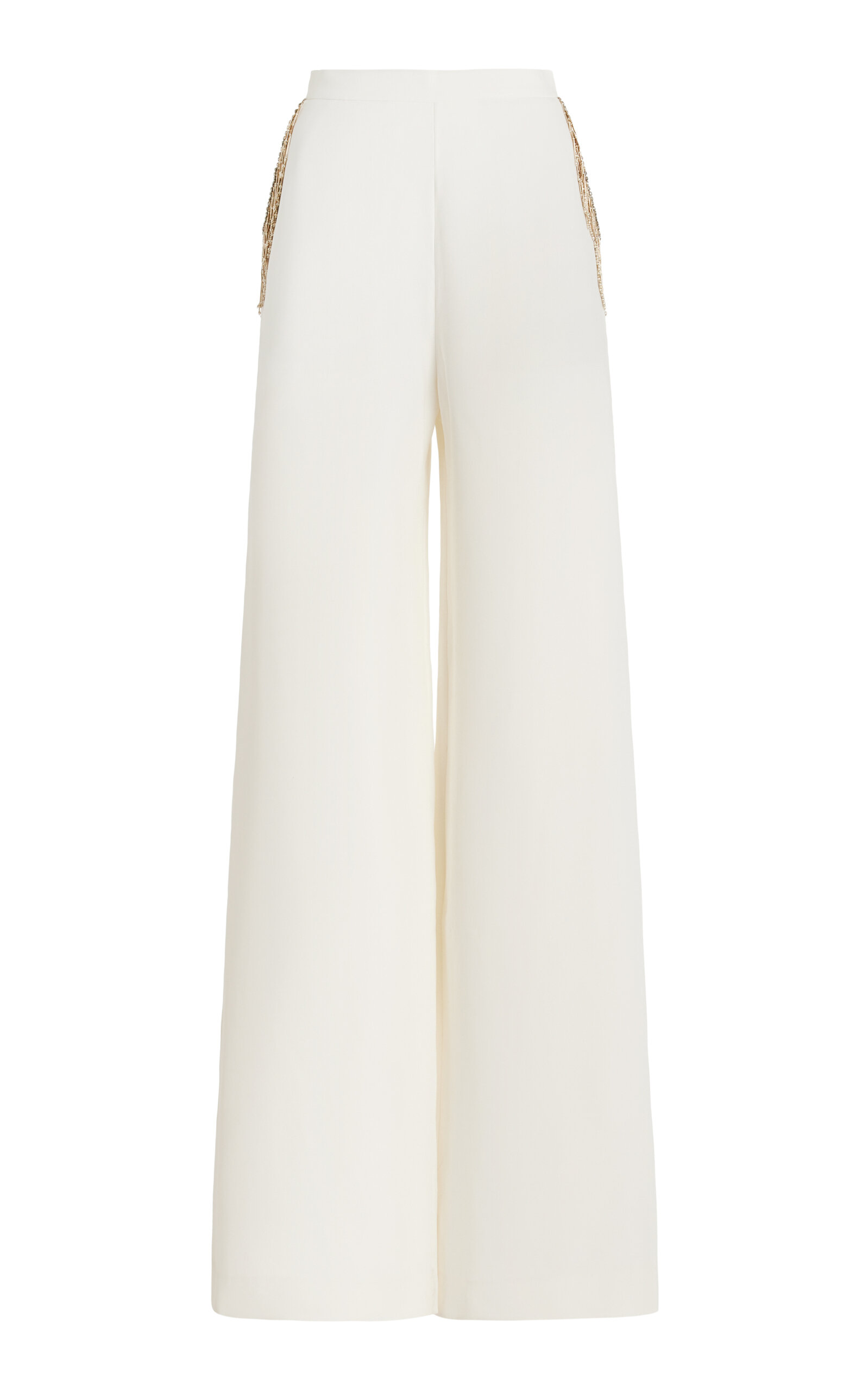 Exclusive Filante Fringed Silk Pants