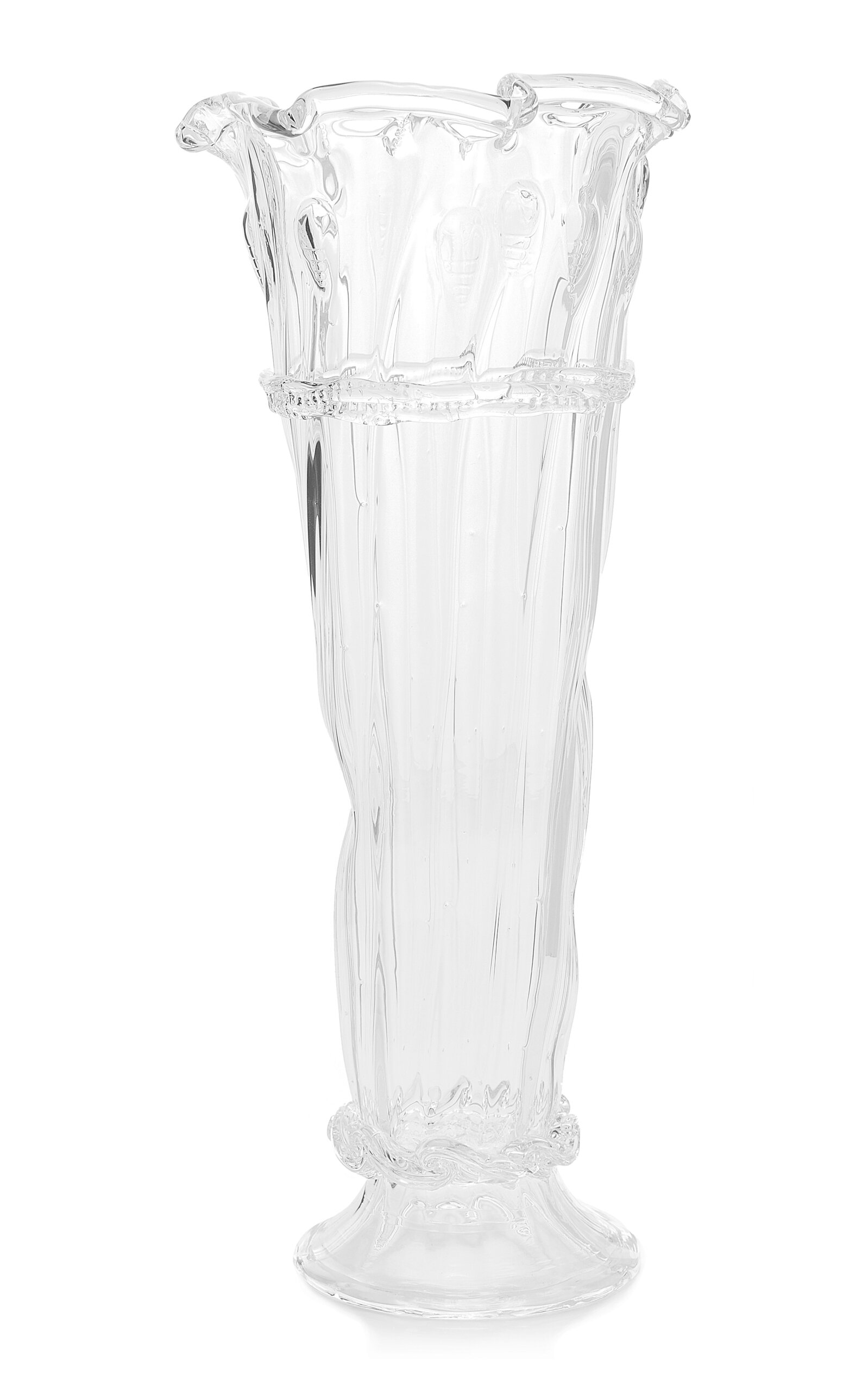 Shop Alexander Kirkeby Tall Crystal Vase In Clear