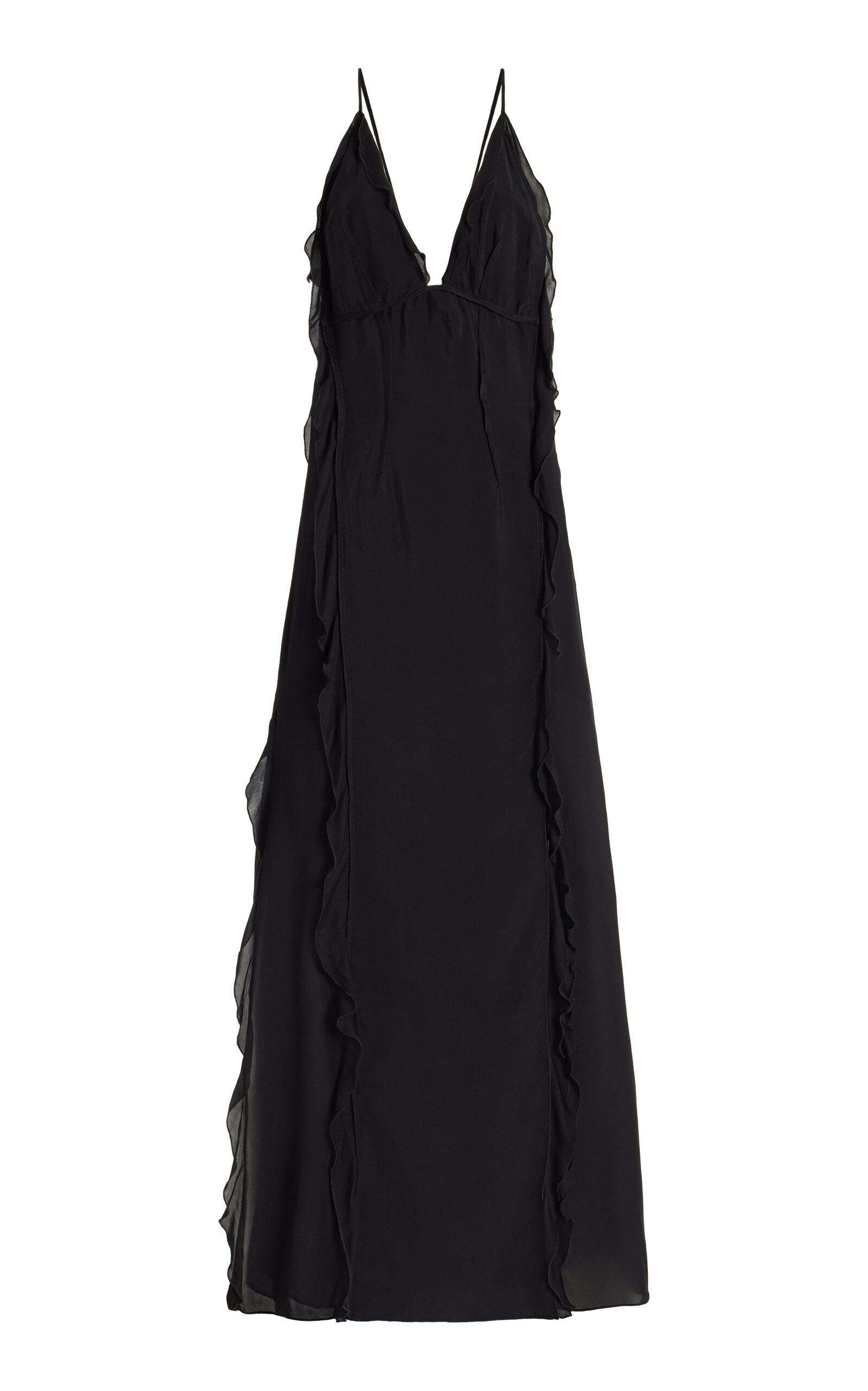 SIMKHAI EMILY RUFFLED MAXI DRESS