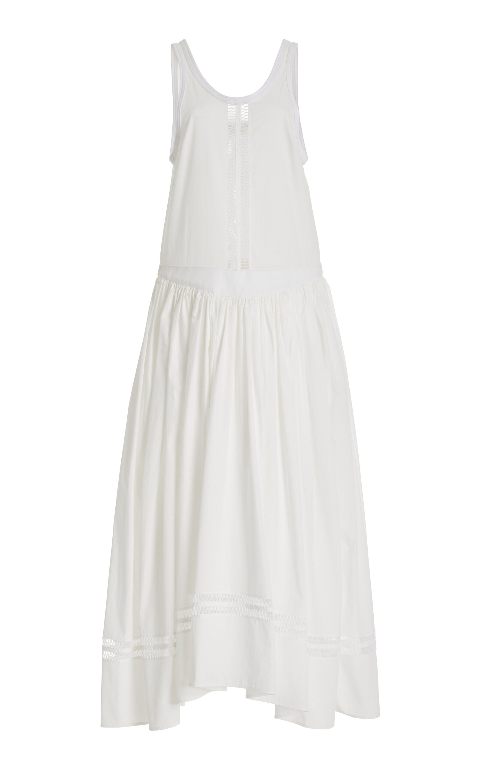 Pocomania Hand-Embroidered Cotton Maxi Dress
