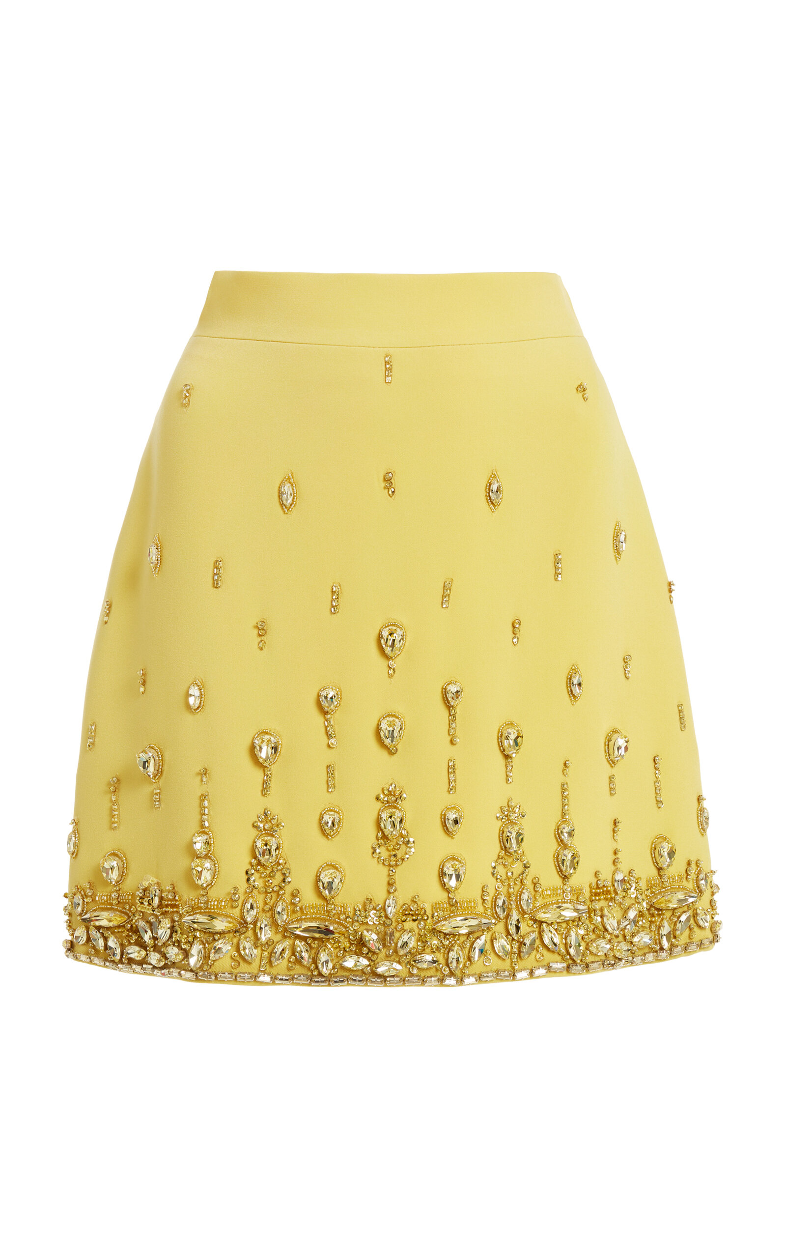 Crystal-Embellished Cady Mini Skirt