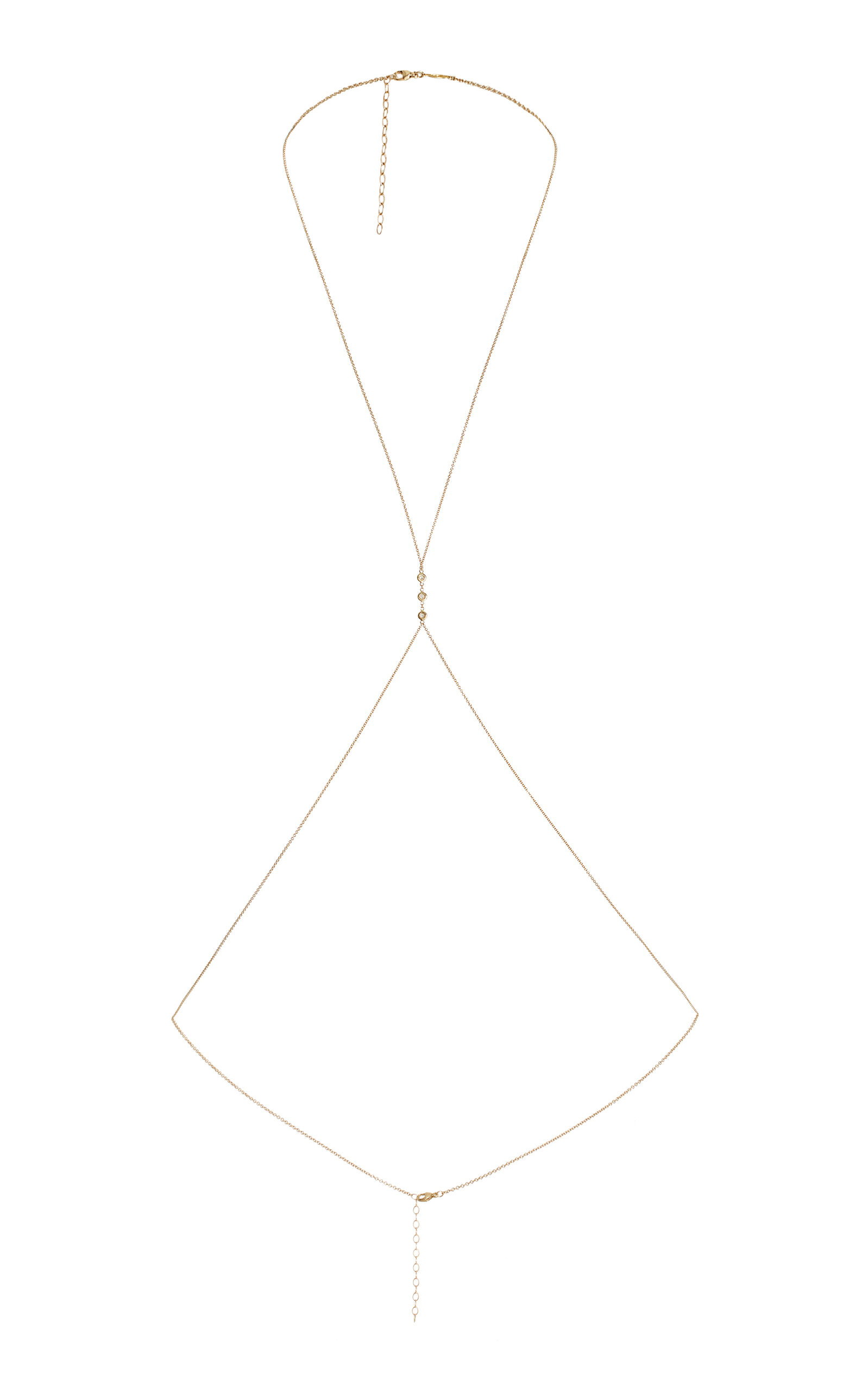 14K Yellow Gold Diamond Body Chain