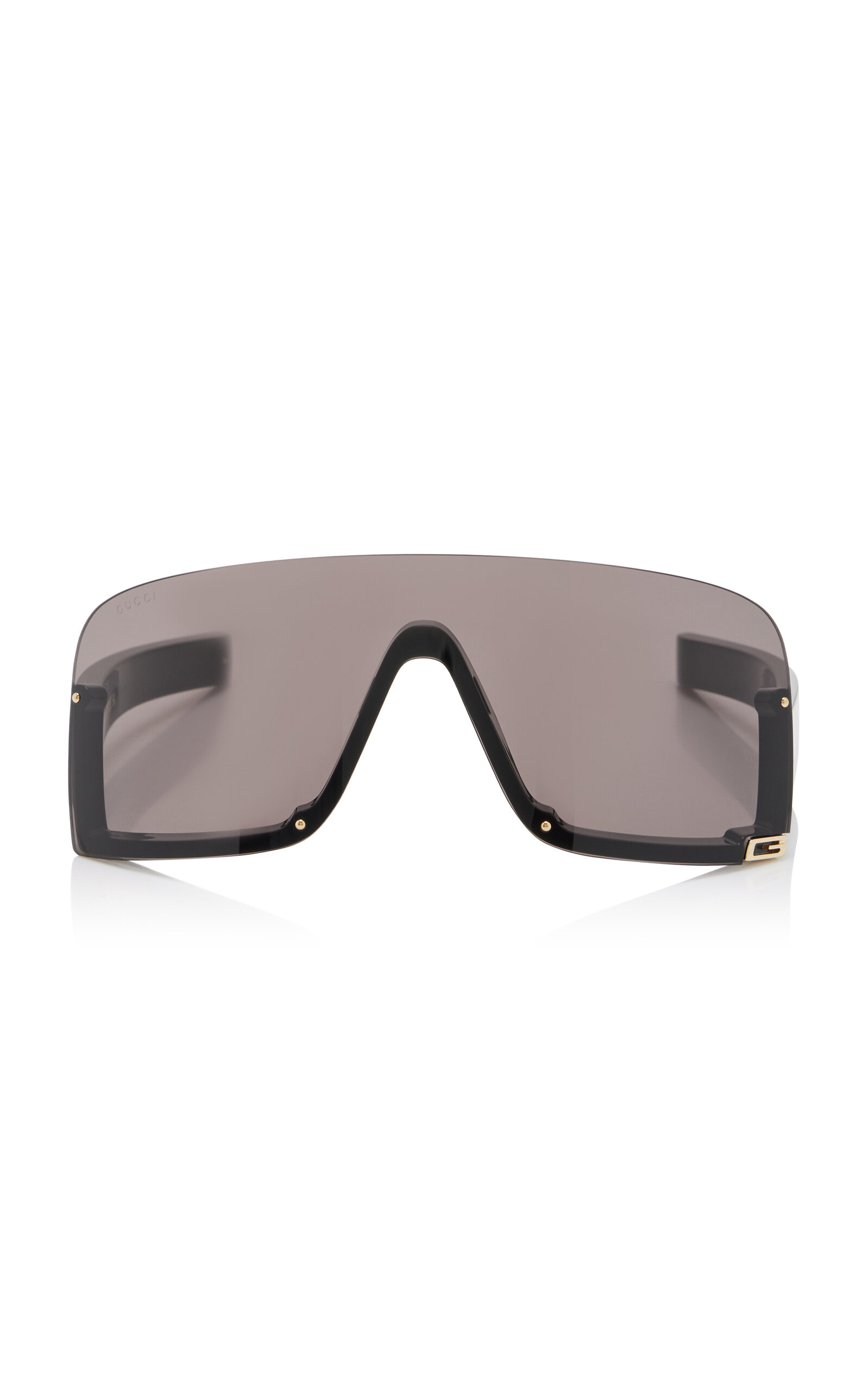 Gucci Mask-frame Acetate Sunglasses In Black