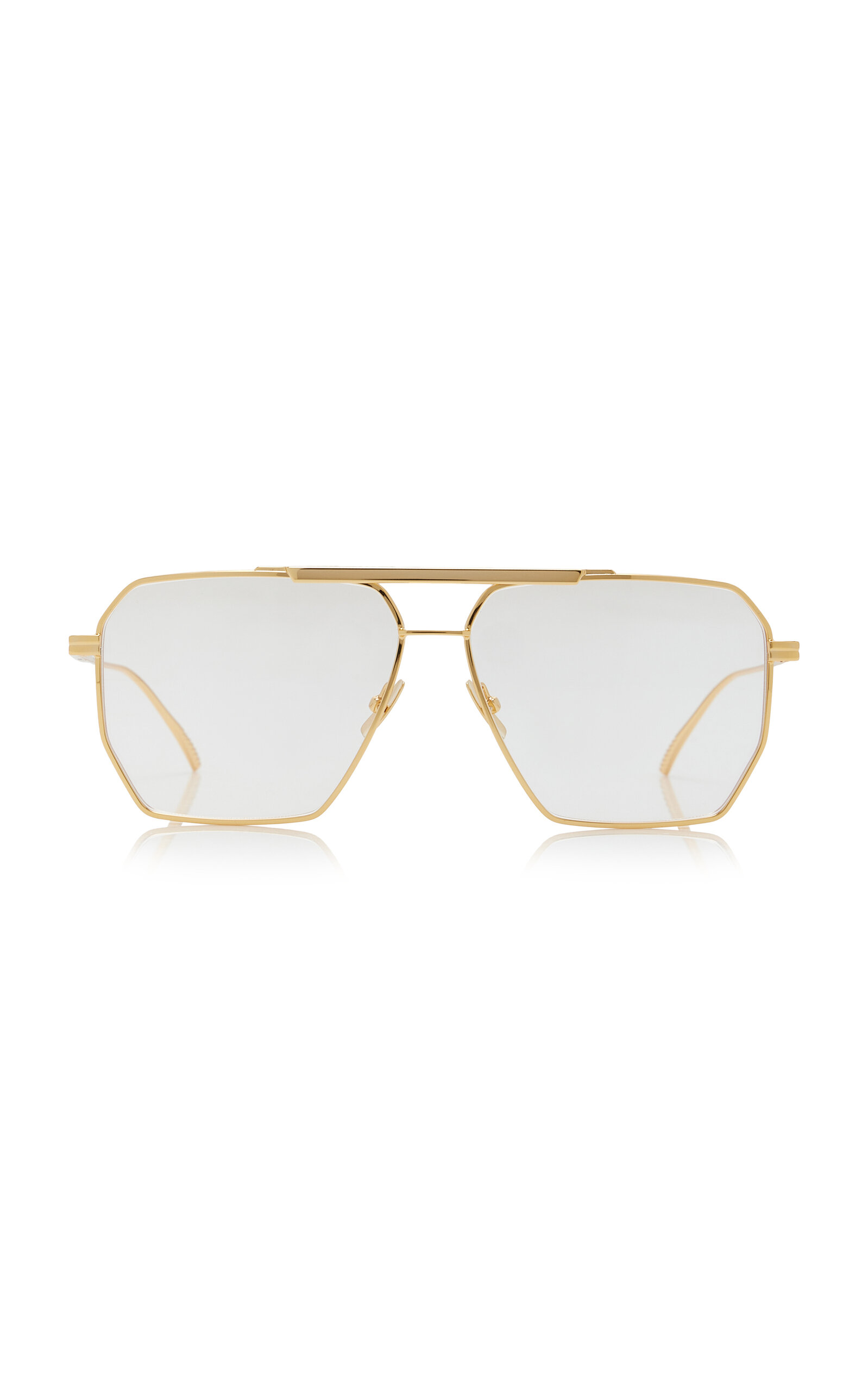 Aviator-Frame Metal Glasses