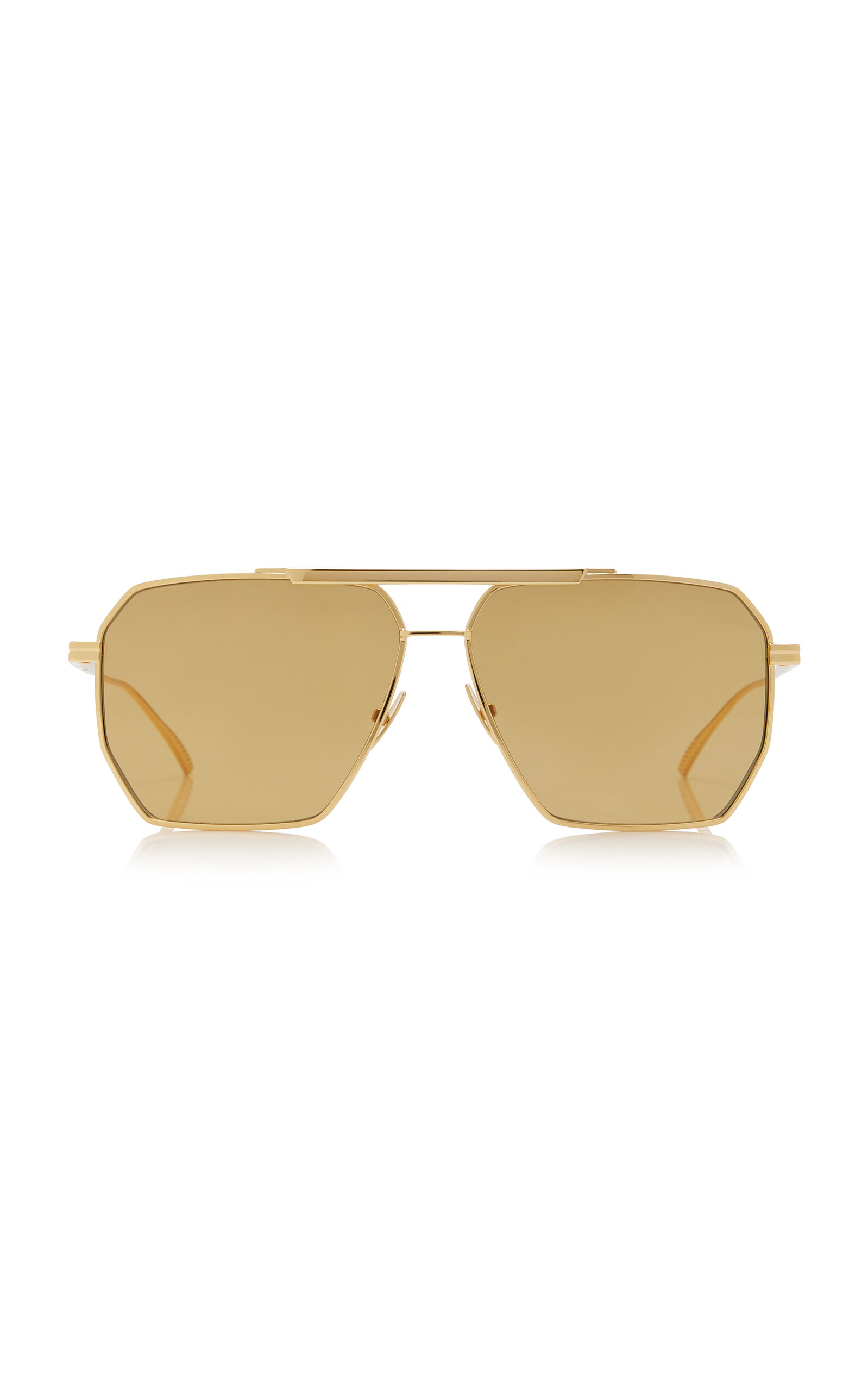 Aviator-Frame Metal Glasses