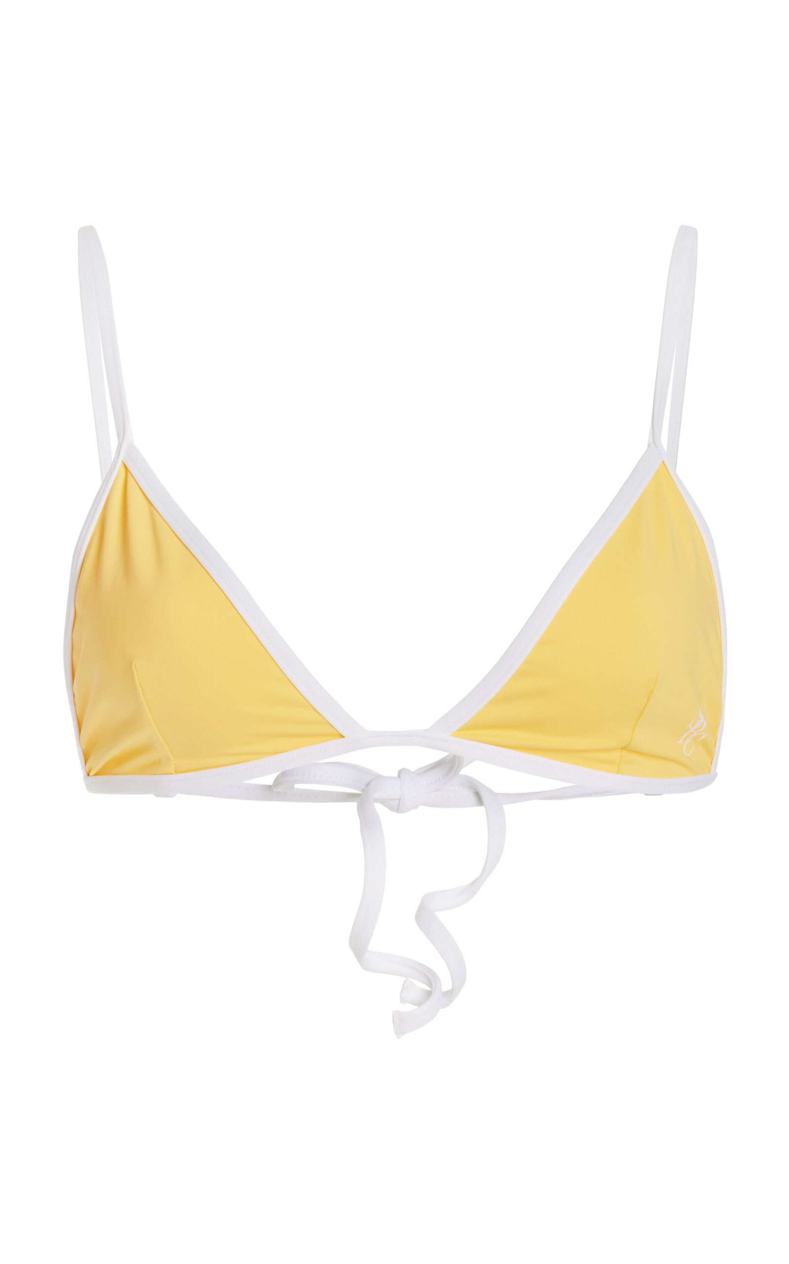 Shop Sporty And Rich Kate Bikini Top In Yellow