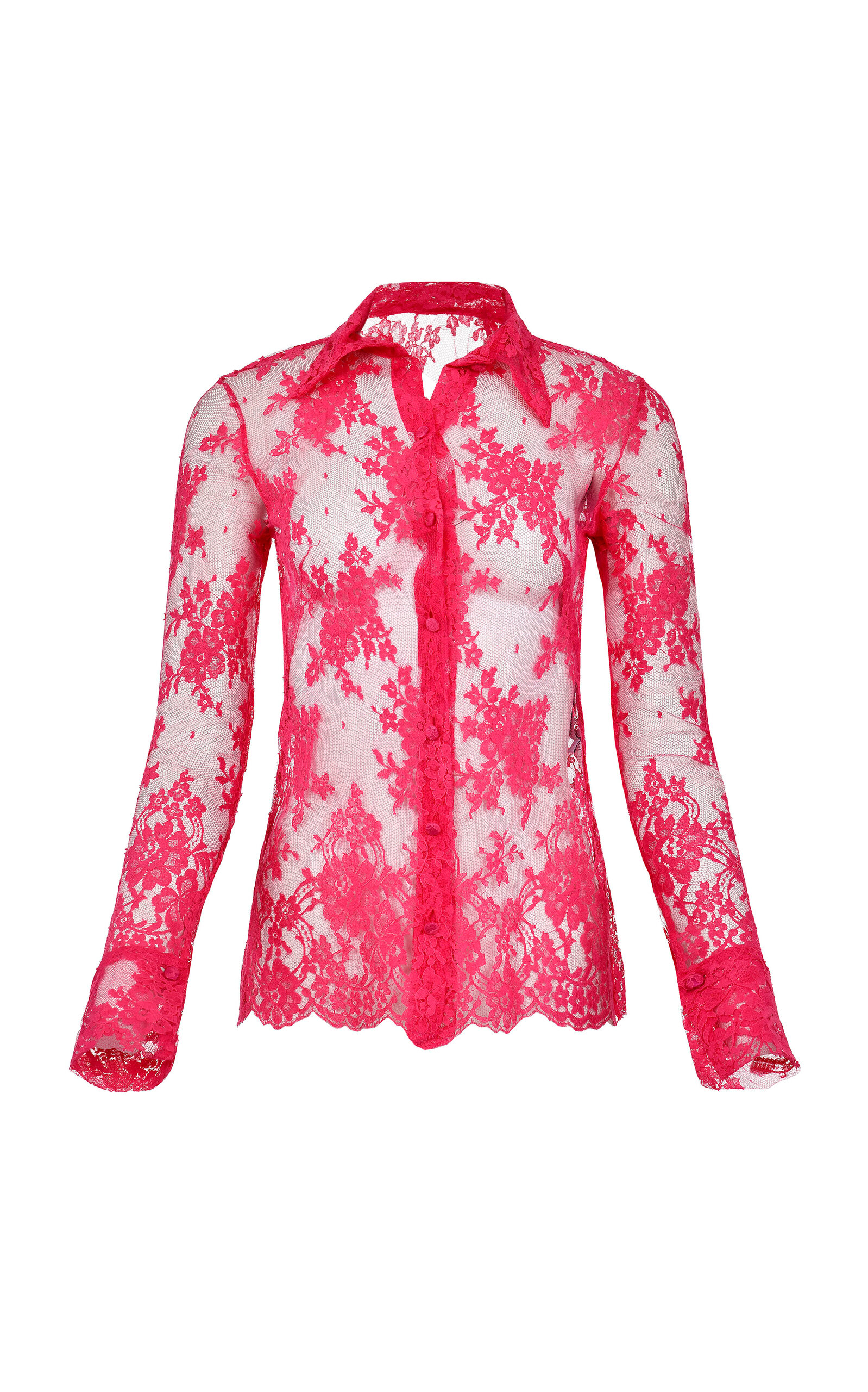 FRANCESCA MIRANDA ARENA FLORAL LACE BLOUSE