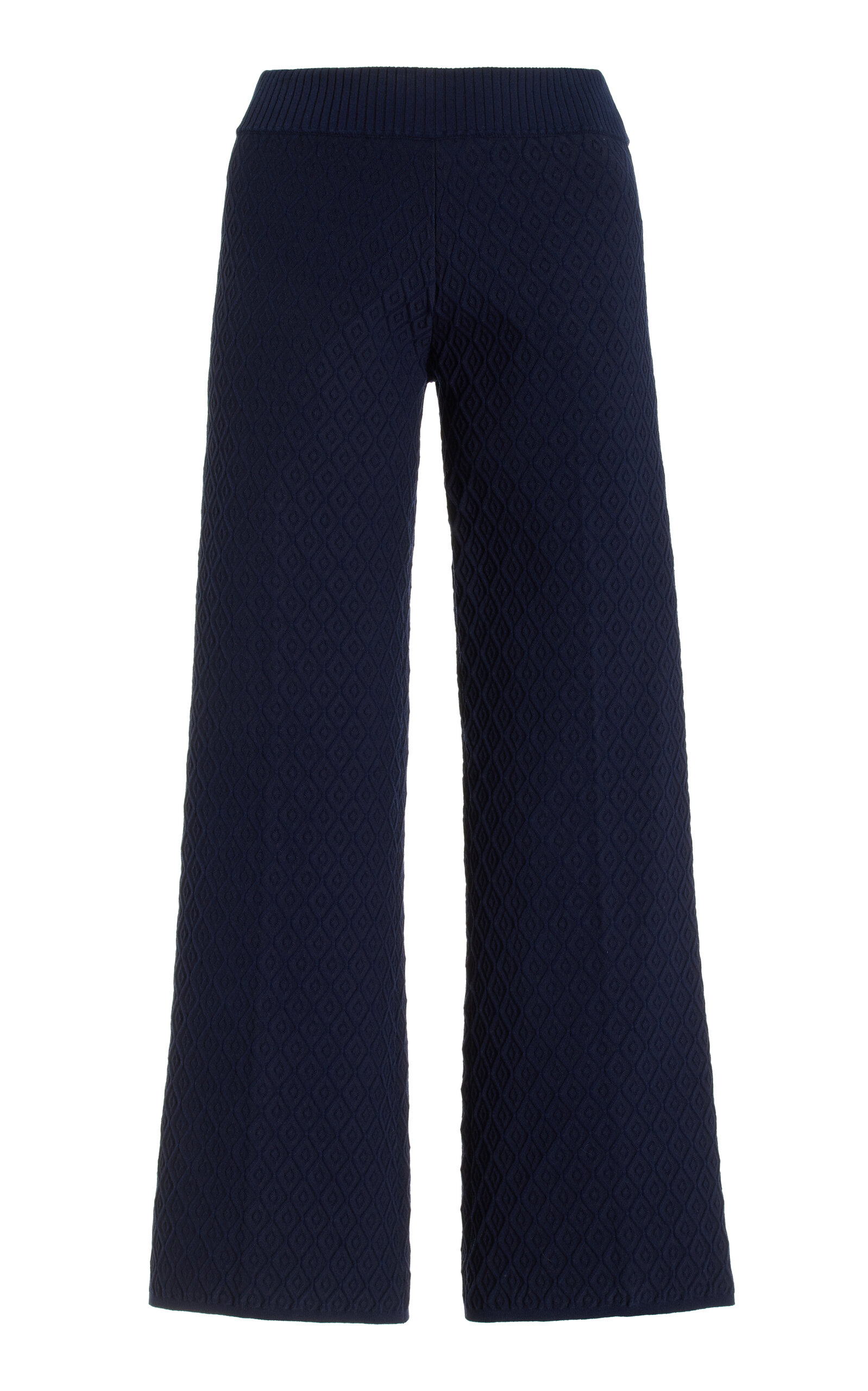 High Sport Exclusive Harry Knit Wide-leg Trousers In Blue