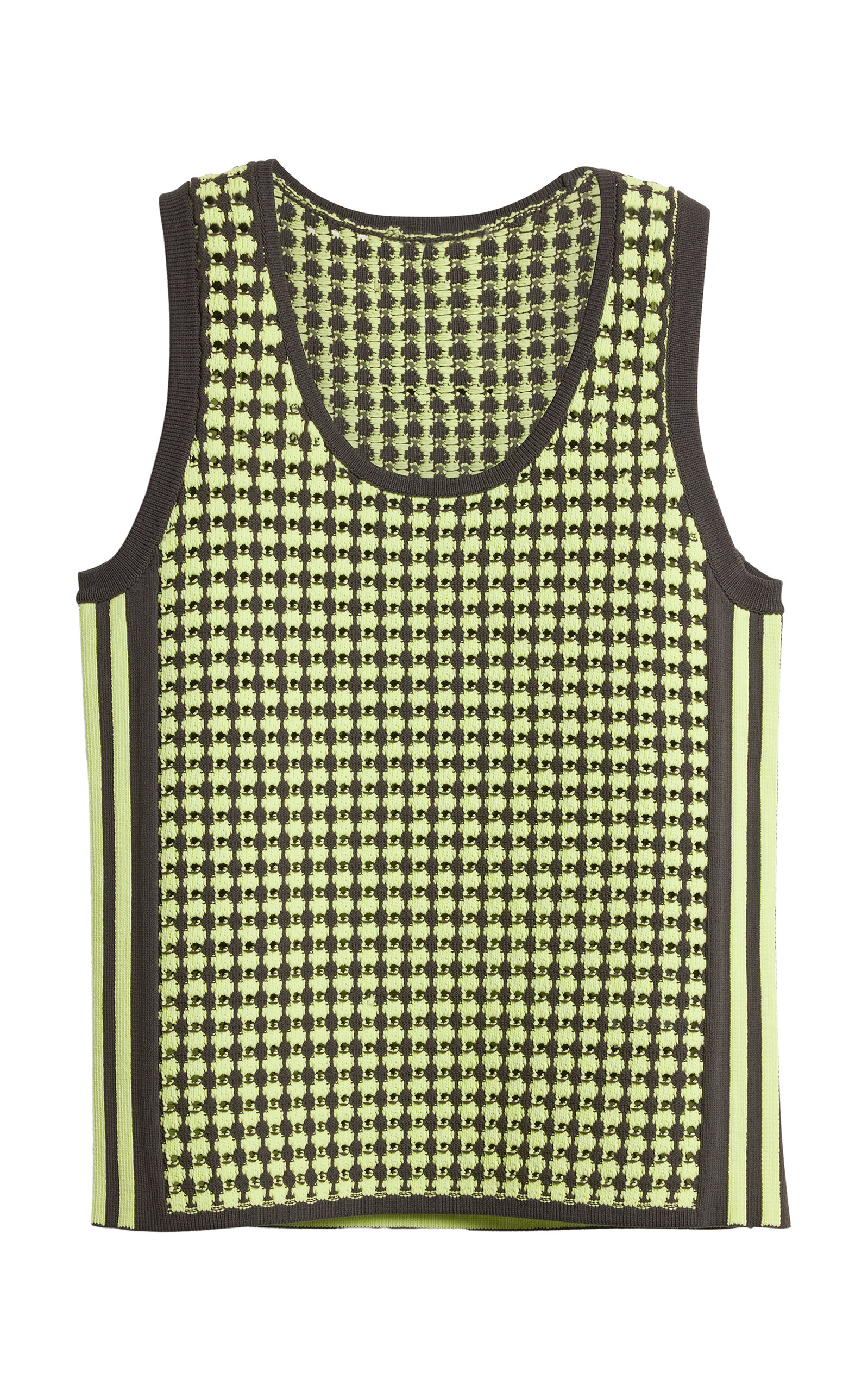 Shop Adidas X Wales Bonner Crocheted Tank Top In Yellow