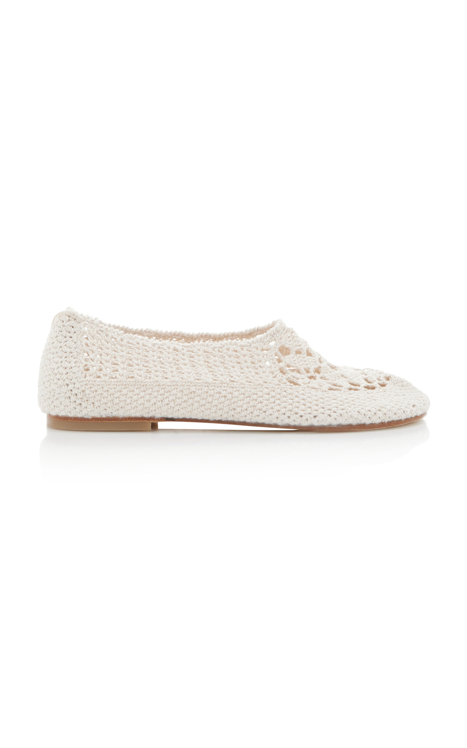 Hvoya Merezhyvni Woven Flats In White