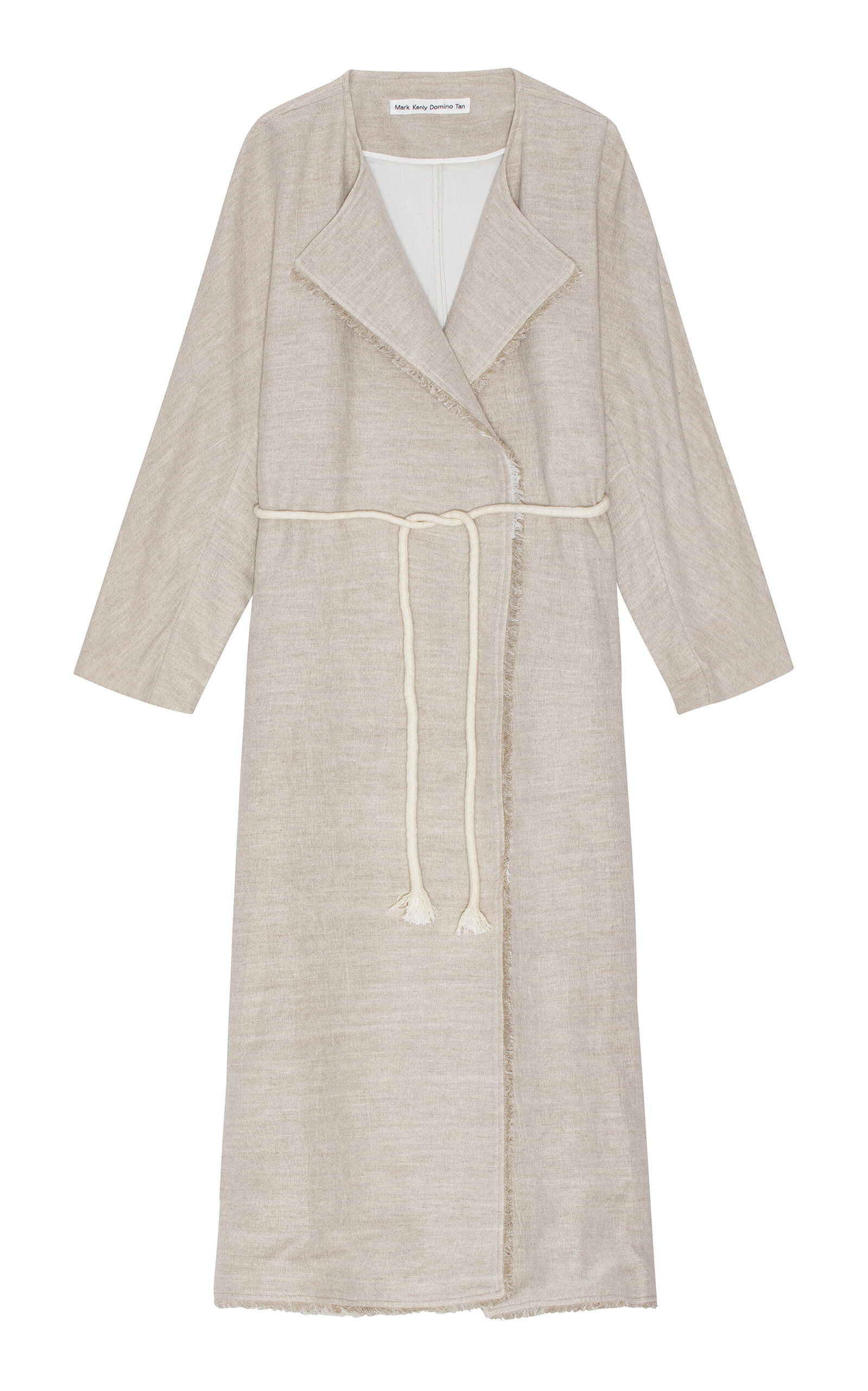 Mark Kenly Domino Tan Como Pleated Coat In Neutral