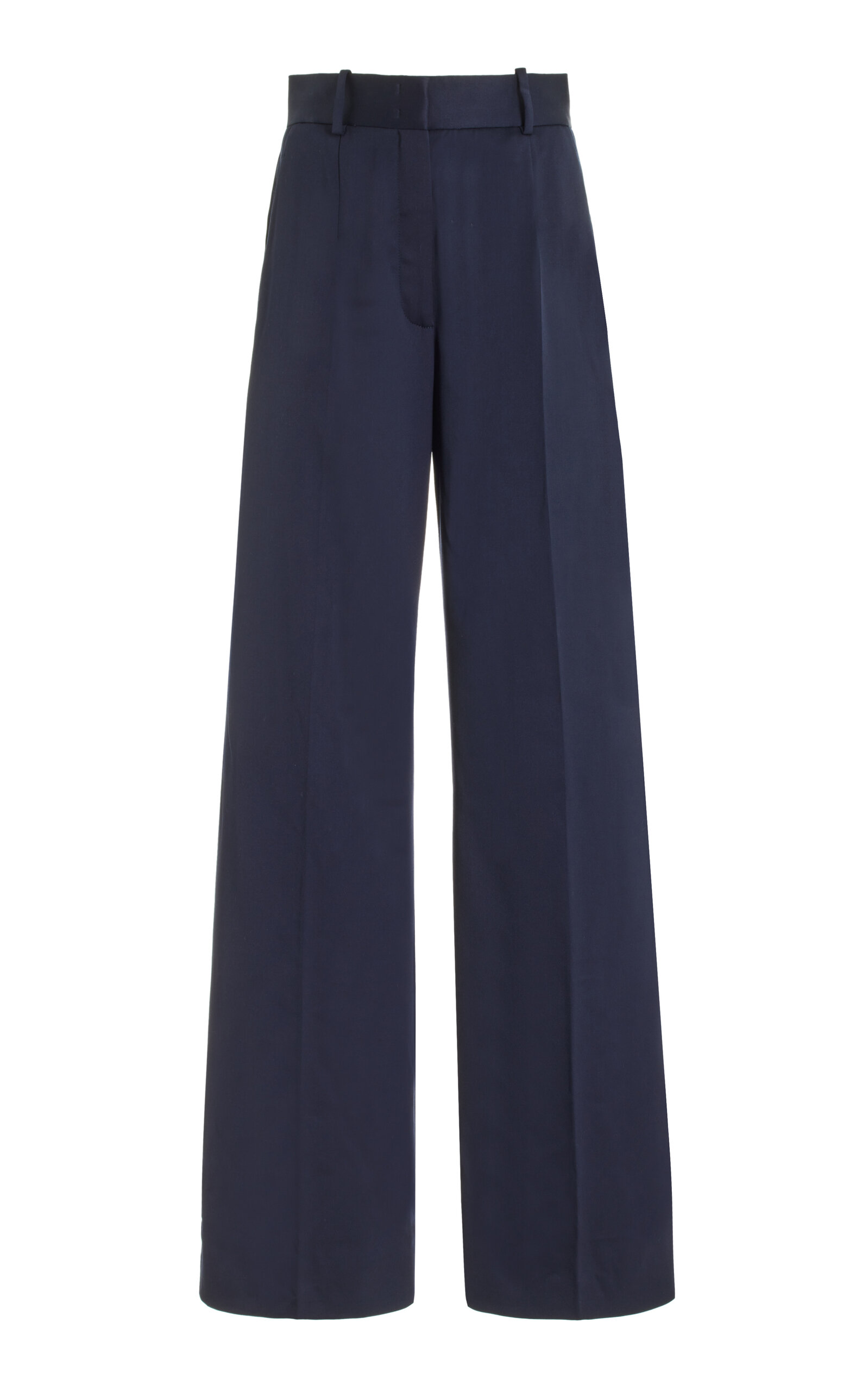 Wool Flared-Leg Pants