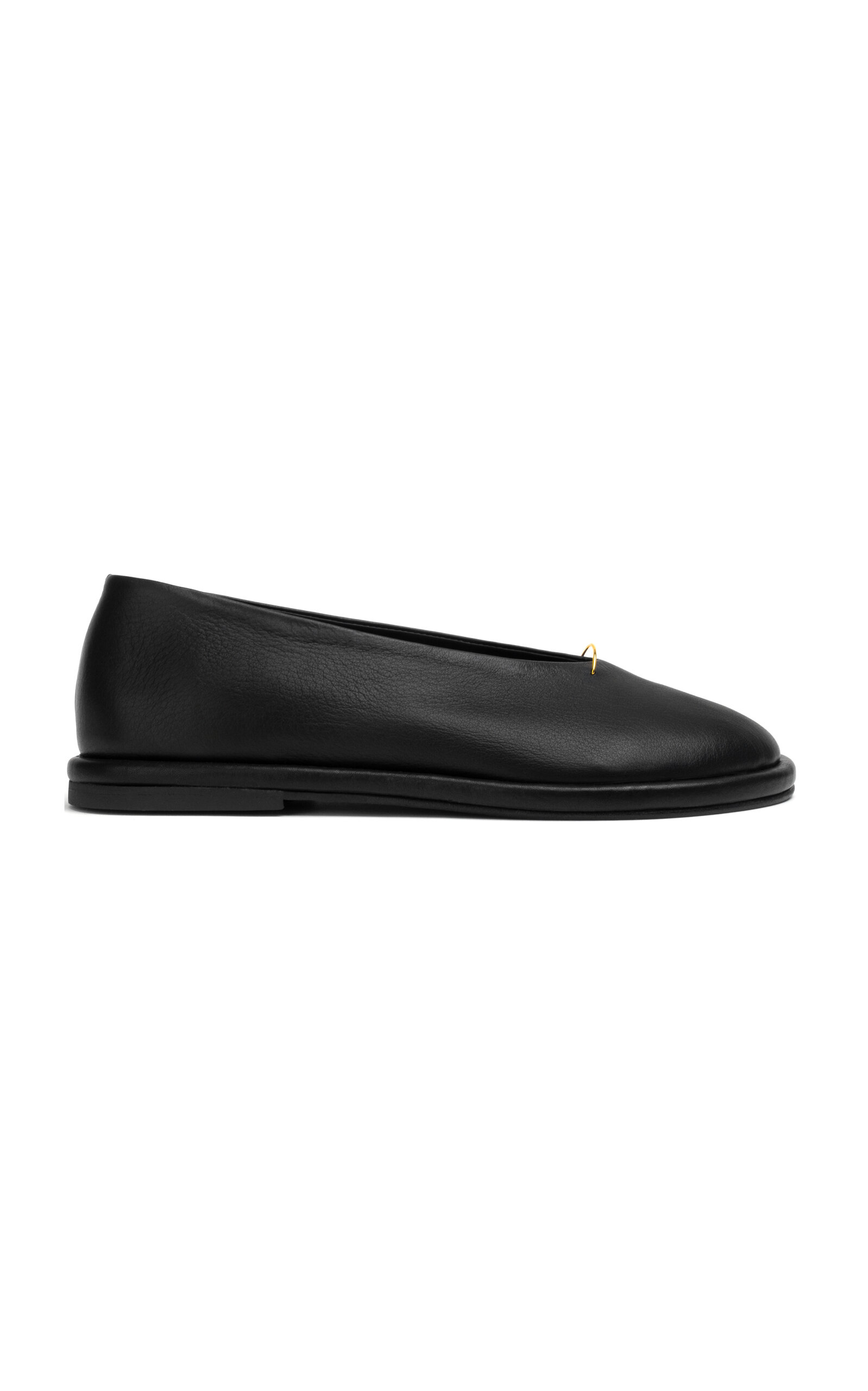 Sunlight Hardware-Detailed Leather Ballet Flats