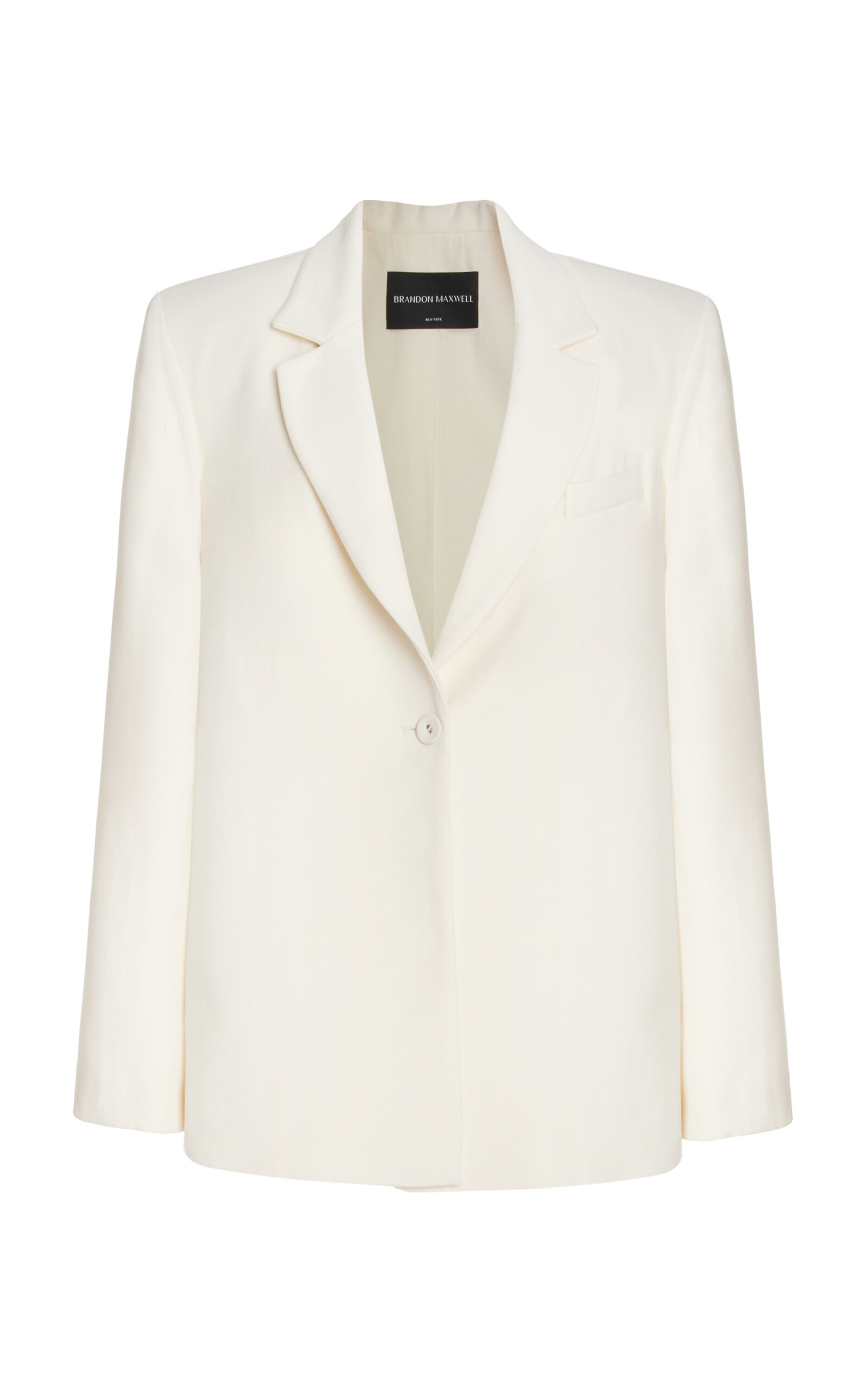 The Laila Wool-Silk Cape Blazer