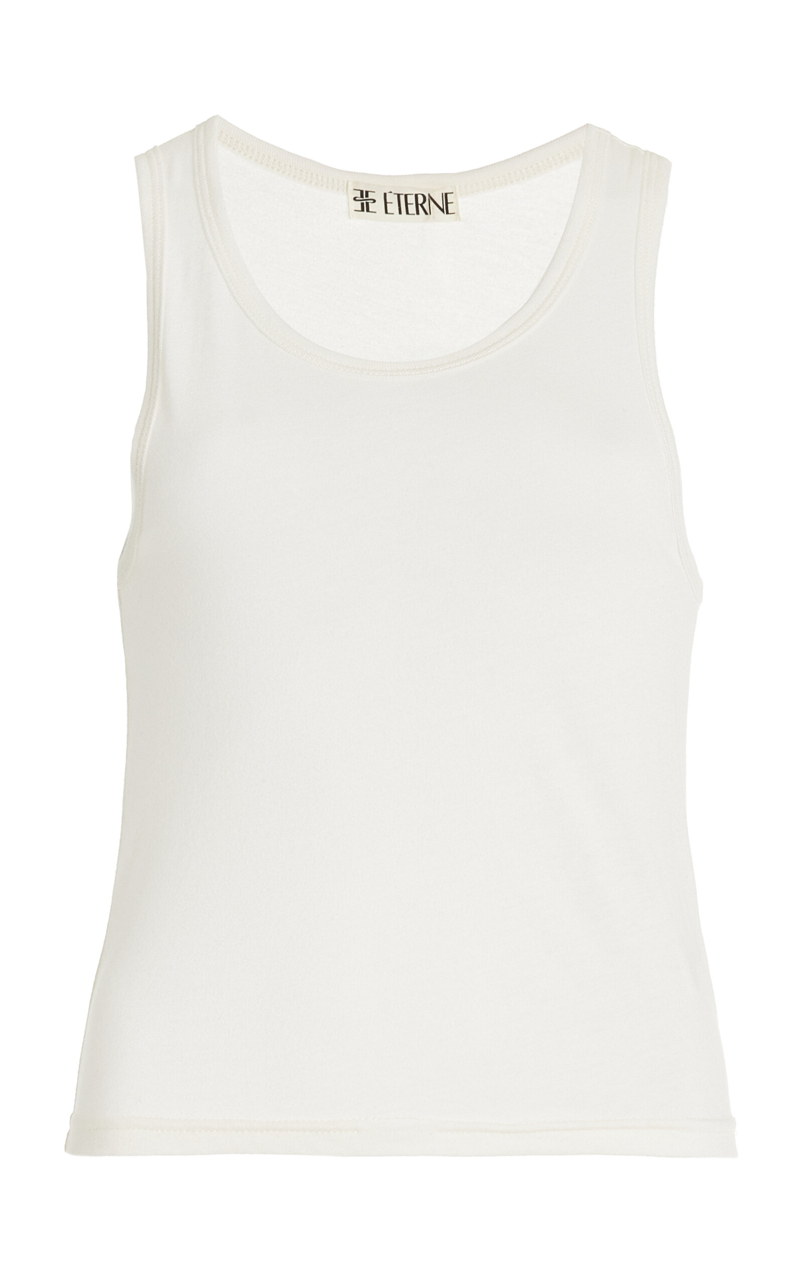 Fitted Cotton-Modal Jersey Tank Top