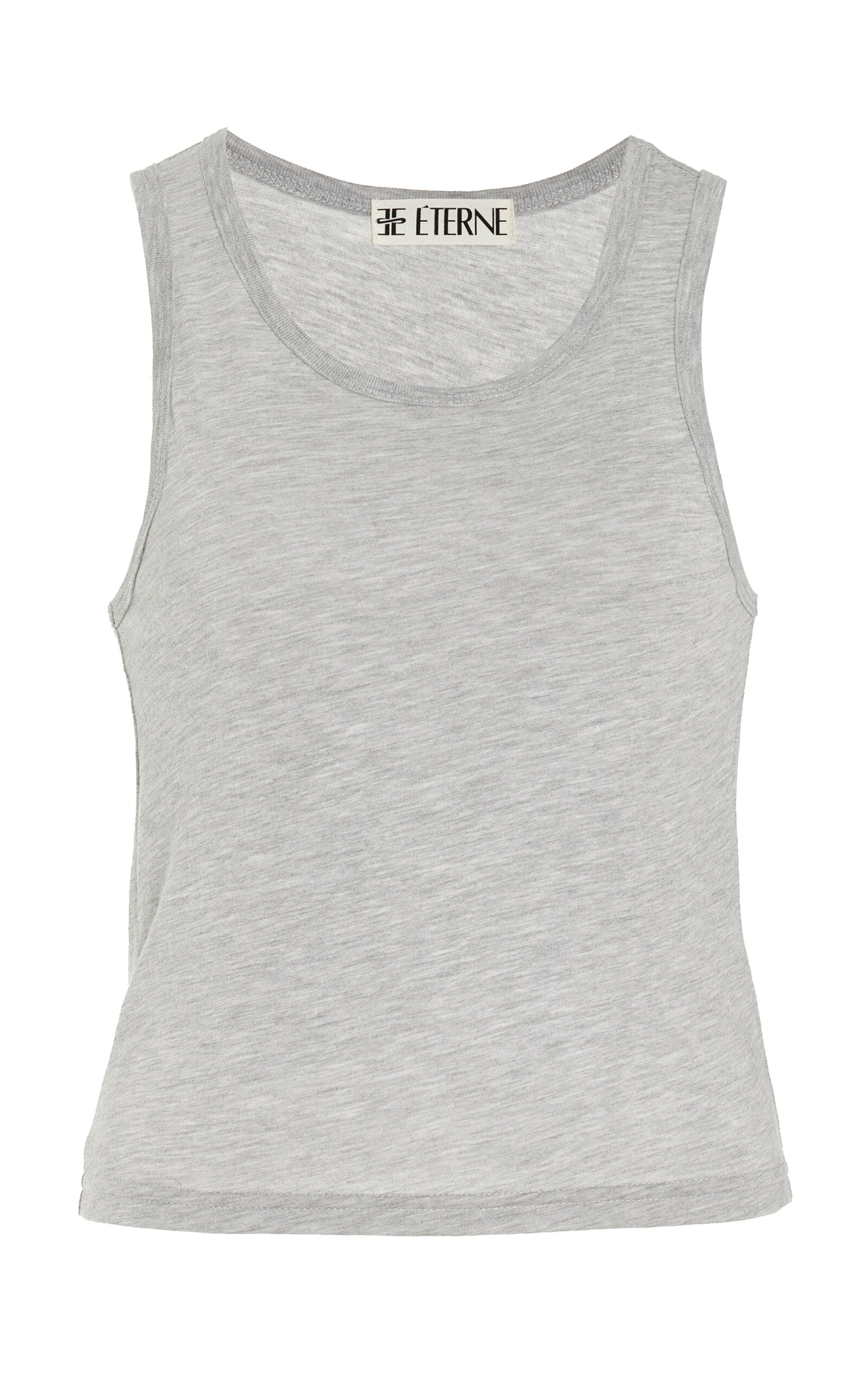 Fitted Cotton-Blend Jersey Tank Top