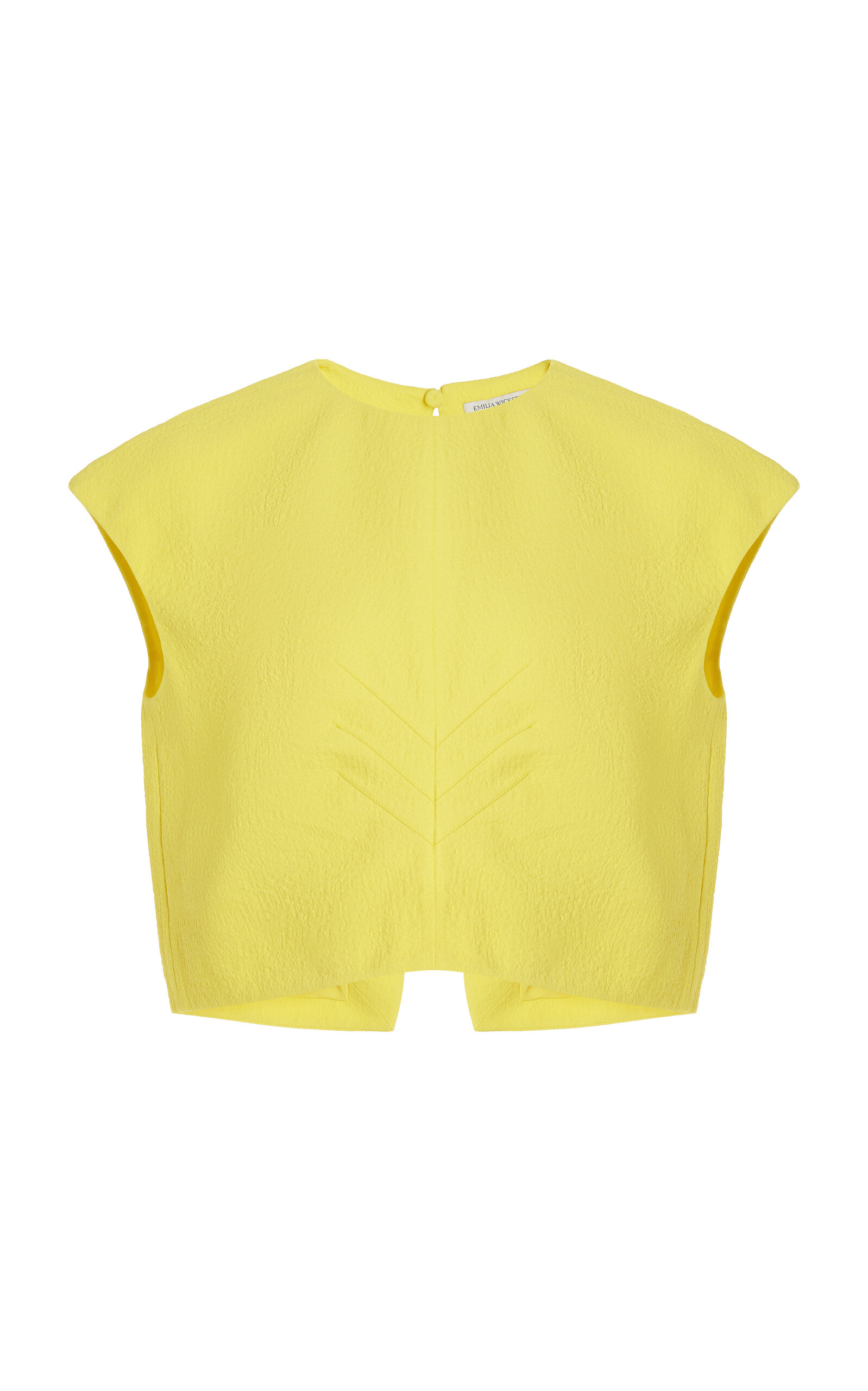 Veronique Cropped Crepe Top