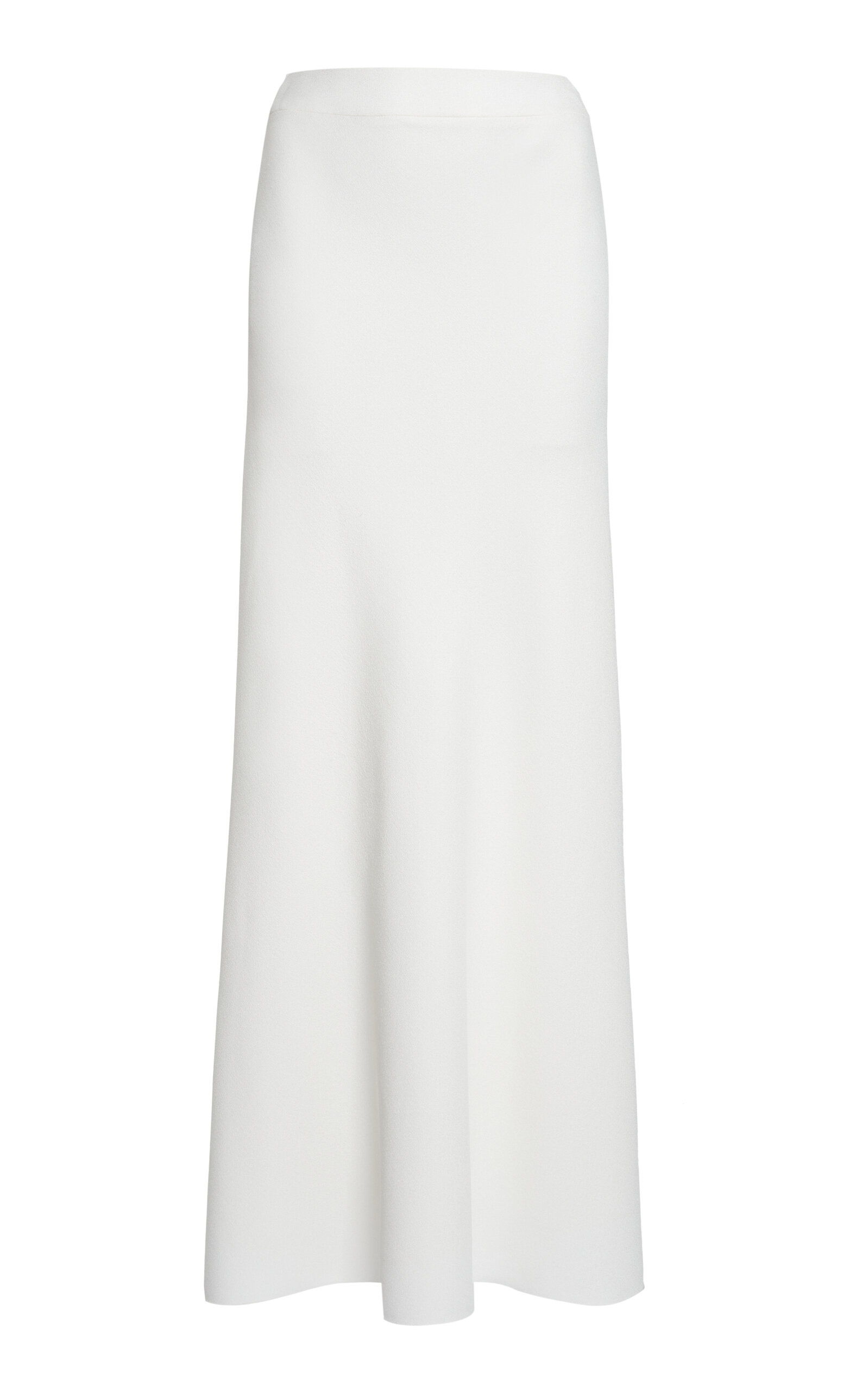 High-Rise Crepe Maxi Skirt