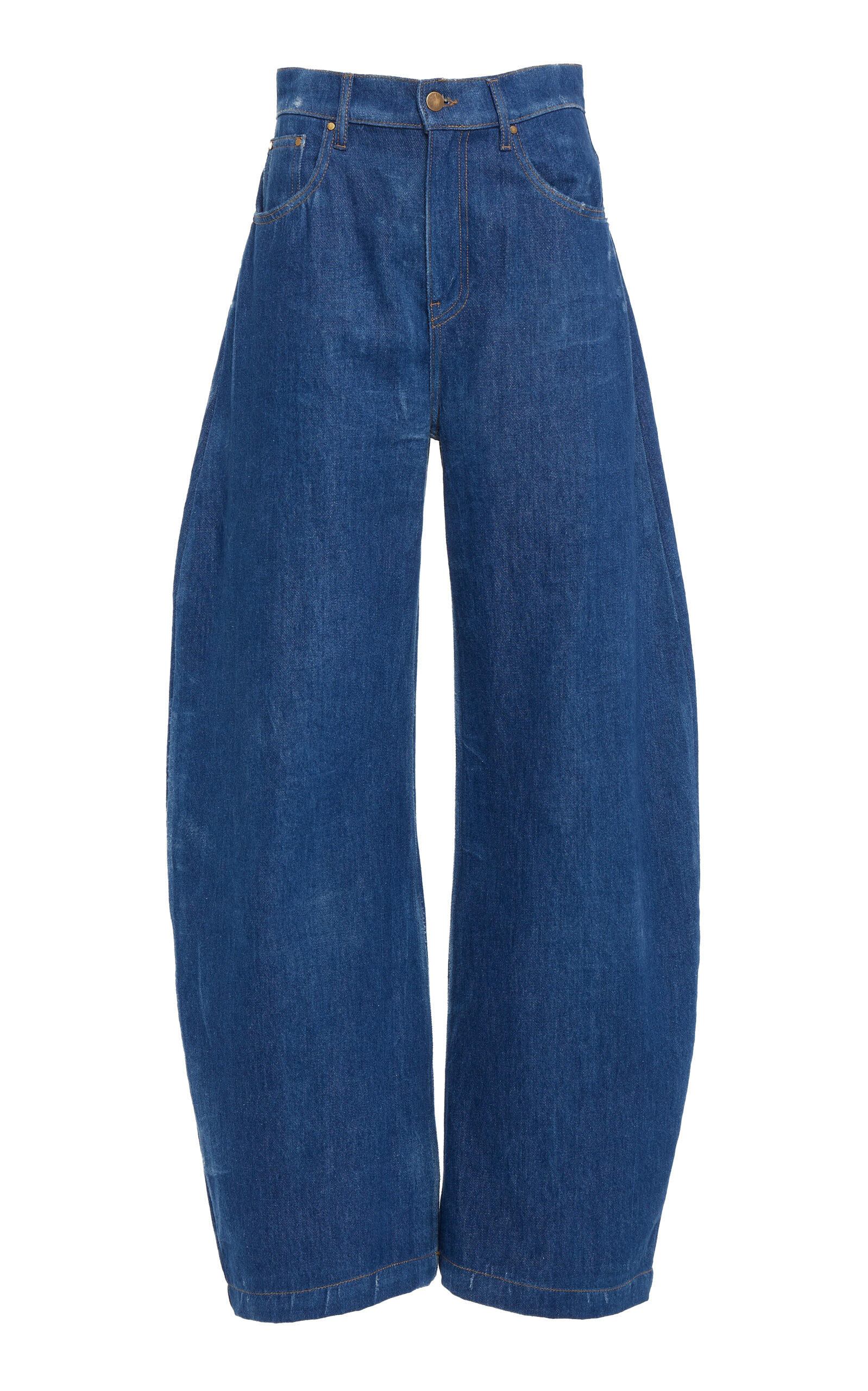 A.w.a.k.e. Recycled Rounded Jeans In Medium Wash