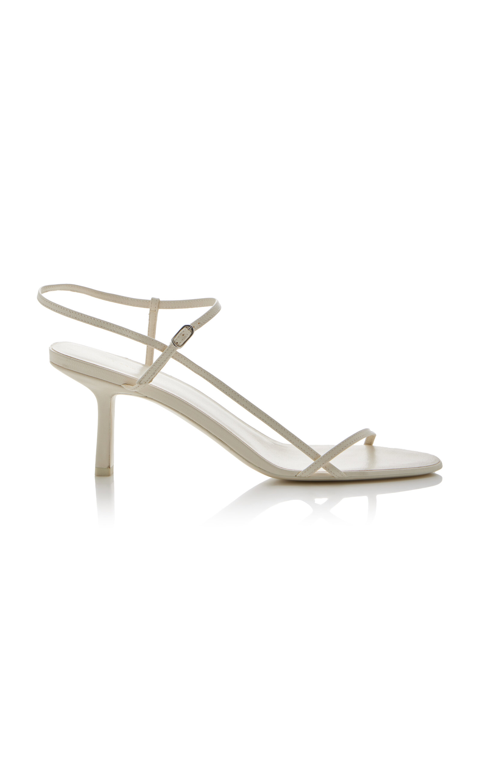 The Row Bare Leather Sandals In Neutral