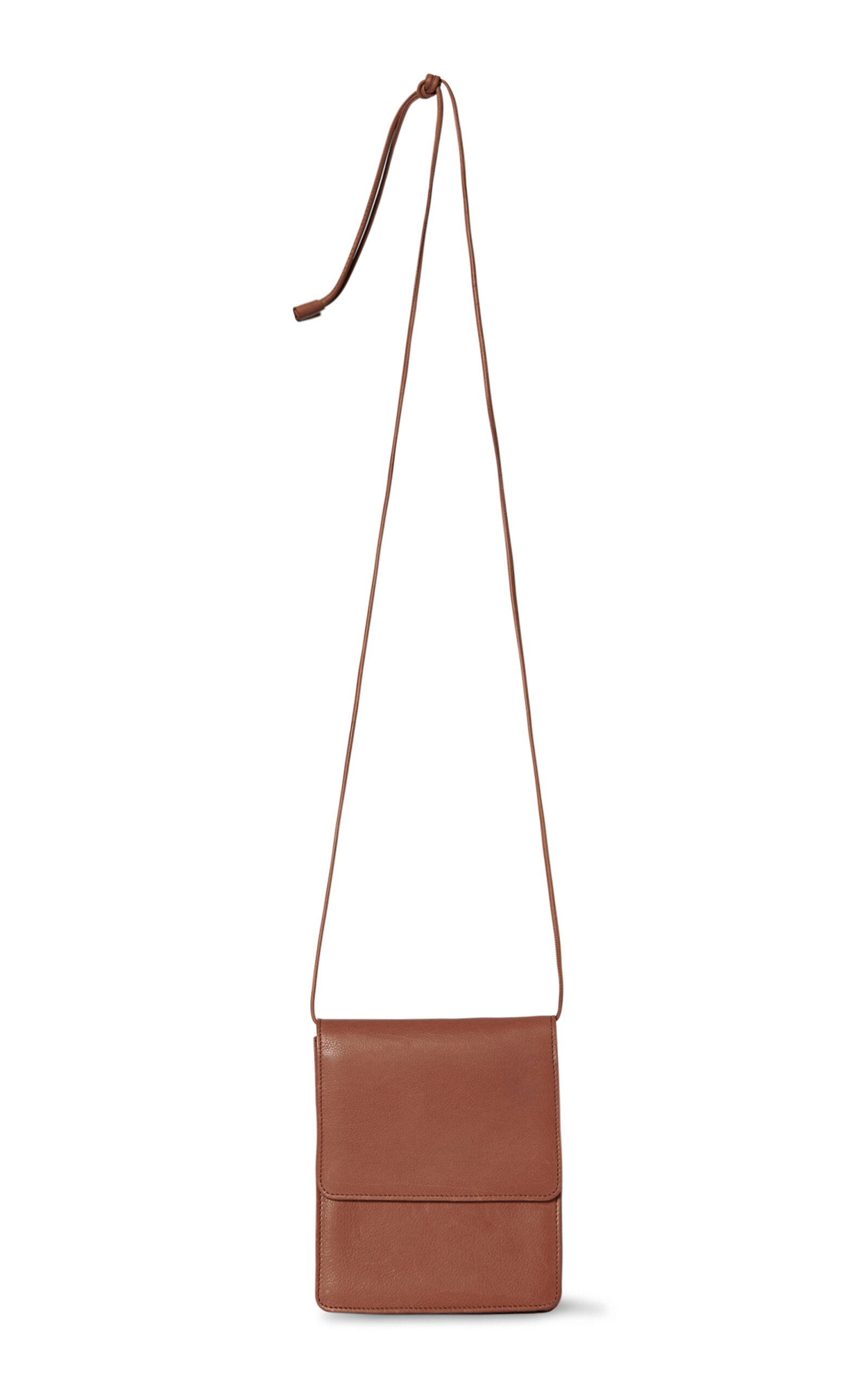 Shop The Row Leather Belt Pouch In Neutral