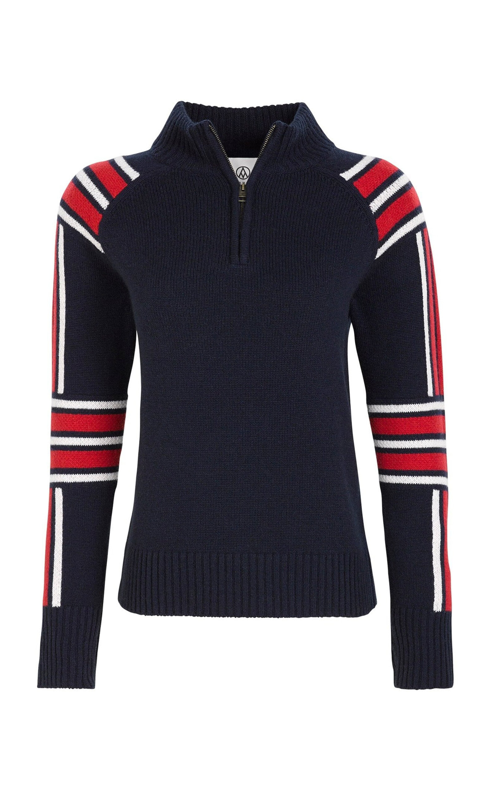 Slalom Half-Zip Wool-Cashmere Sweater