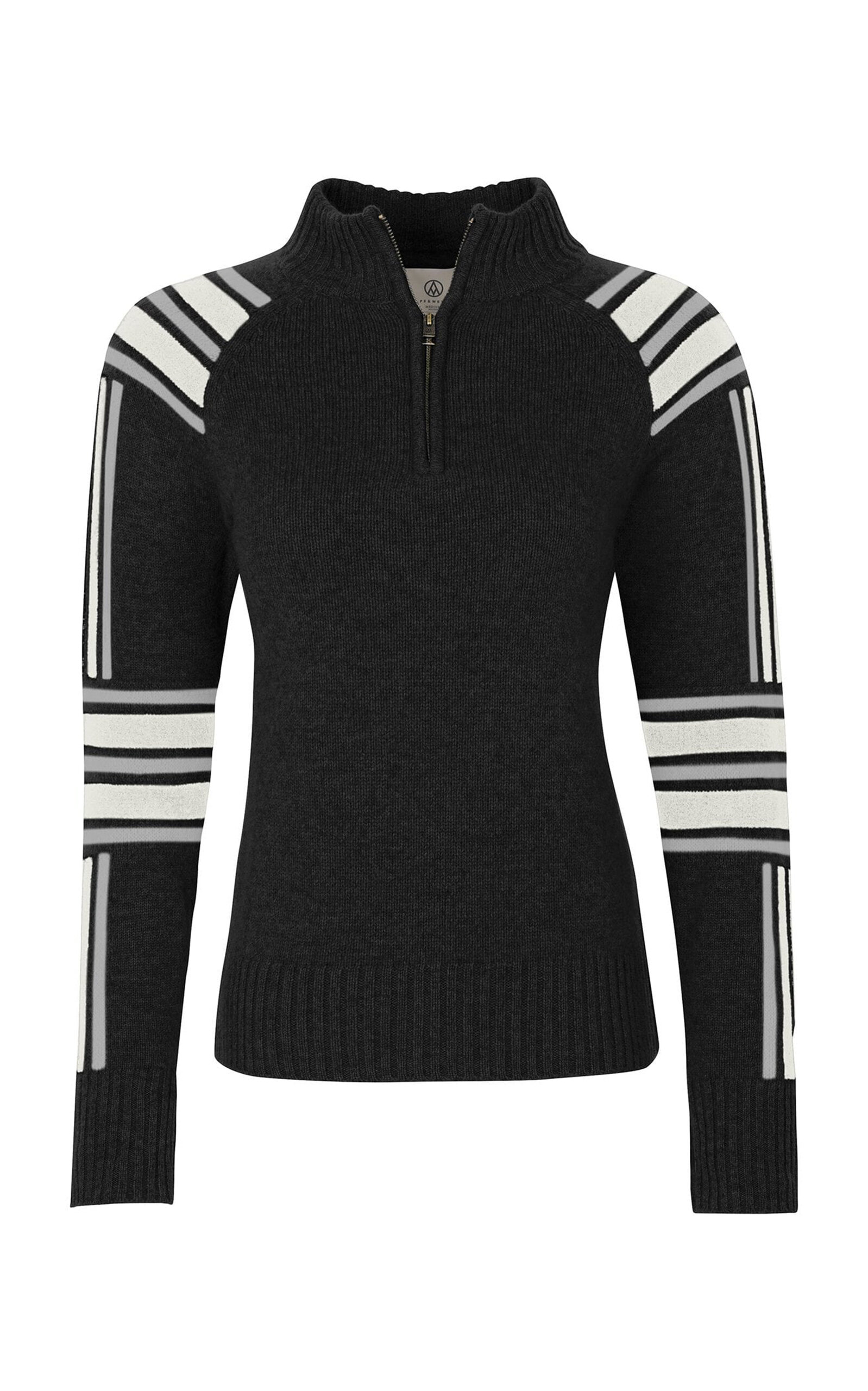 Slalom Half-Zip Wool-Cashmere Sweater