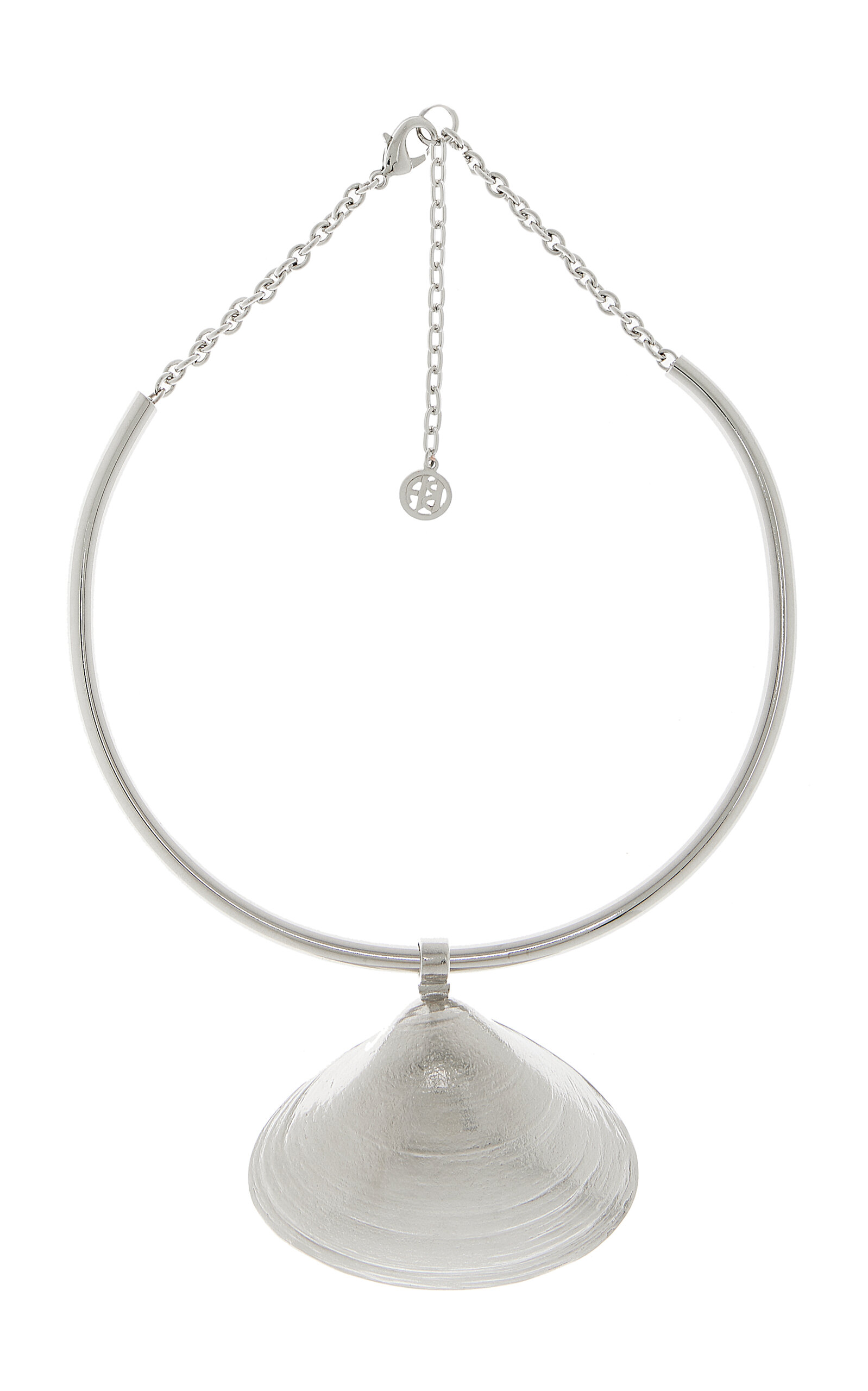 Exclusive Silver-Plated Shell Pendant Necklace