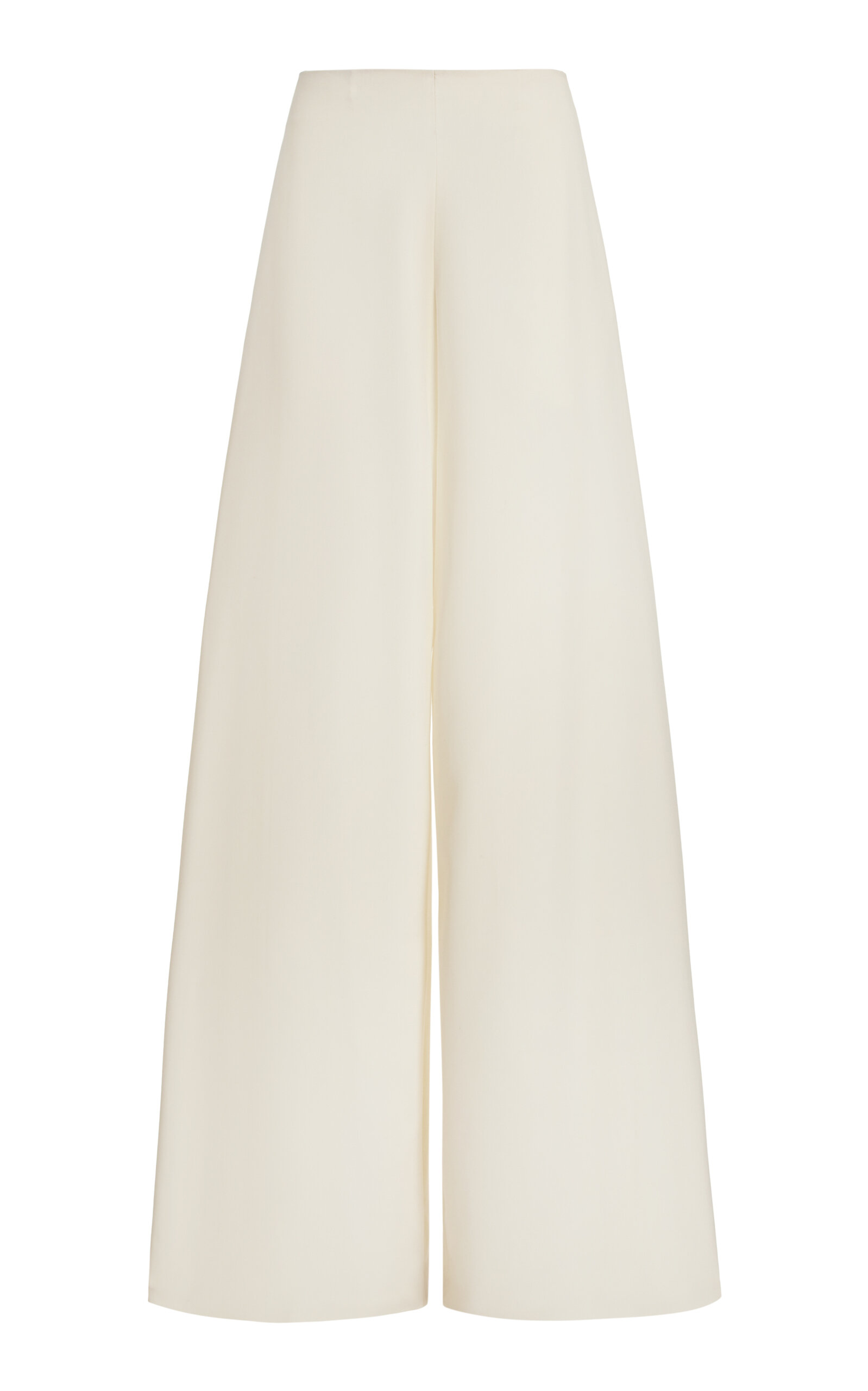 The Row Dela High-rise Wool Wide-leg Pants In Neutral