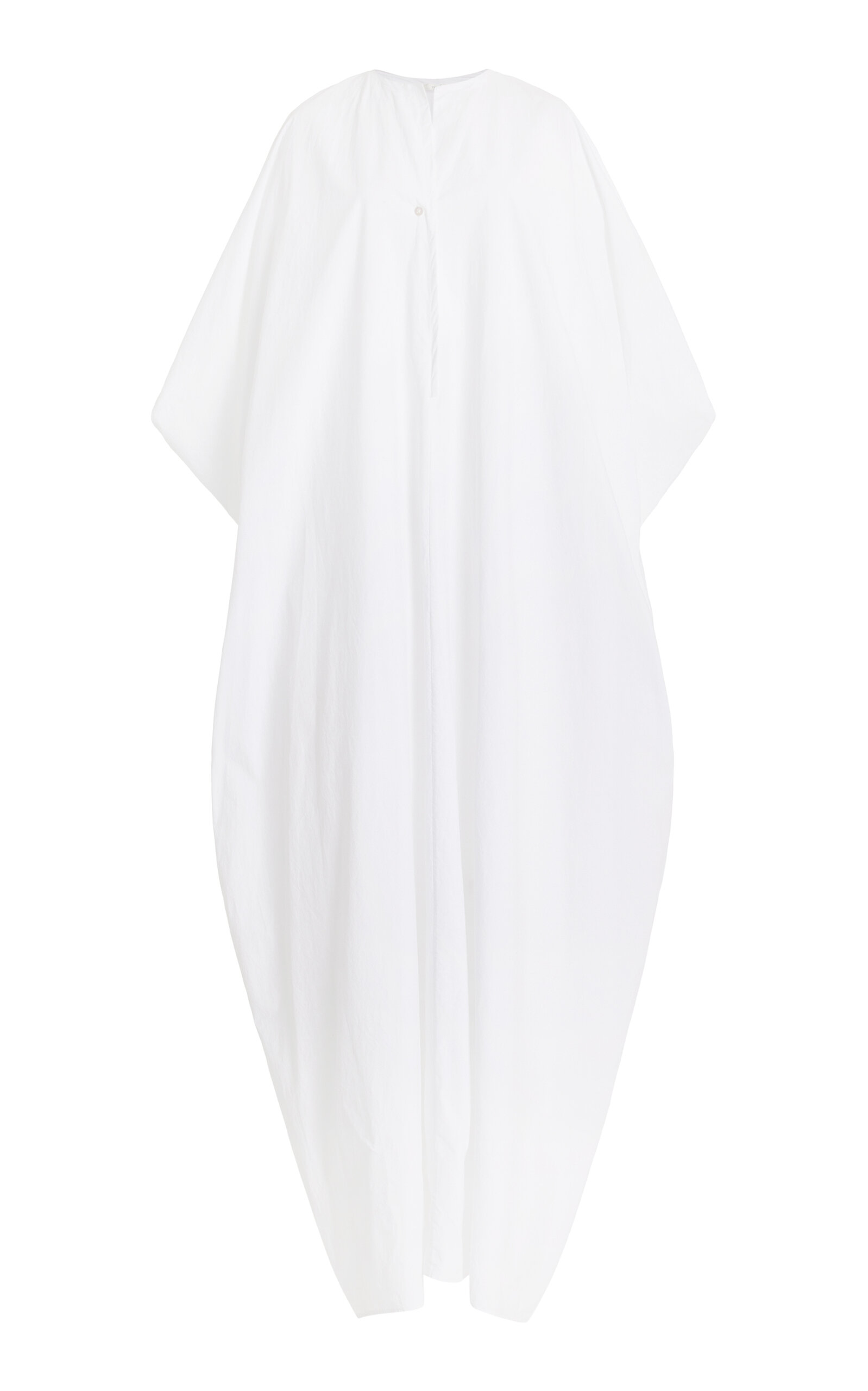 Shop The Row Saule Cotton Poplin Kaftan Maxi Dress In White