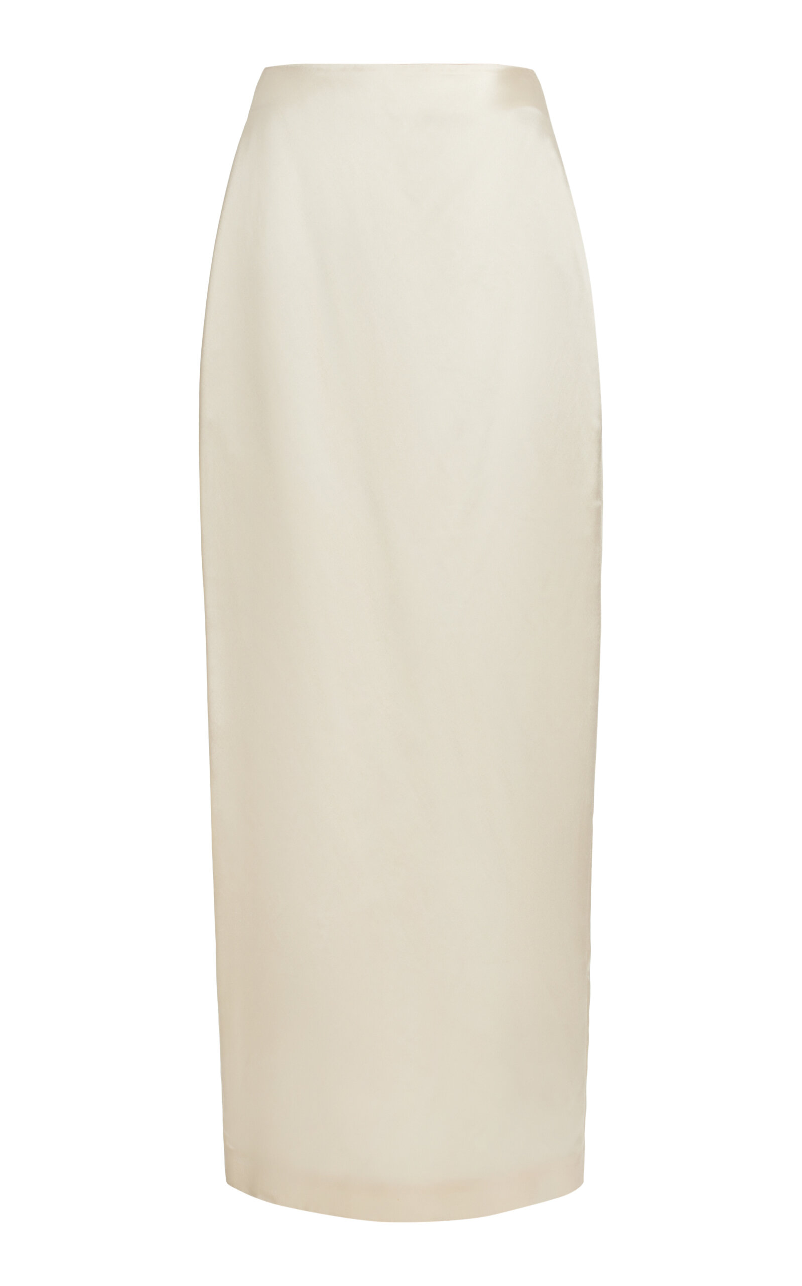 The Row Bartelle Silk Maxi Pencil Skirt In Neutral