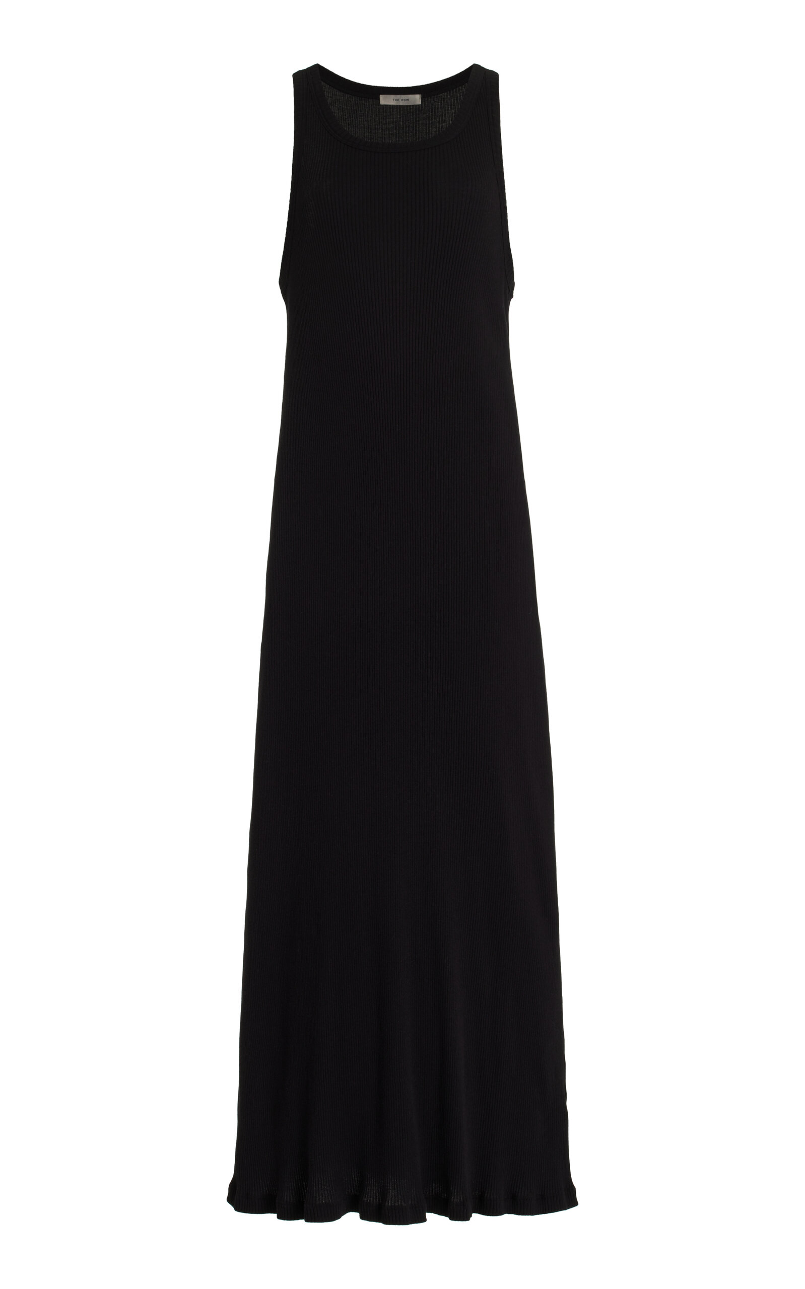 Shop The Row Yule Sleeveless Cotton Maxi Dress In Black