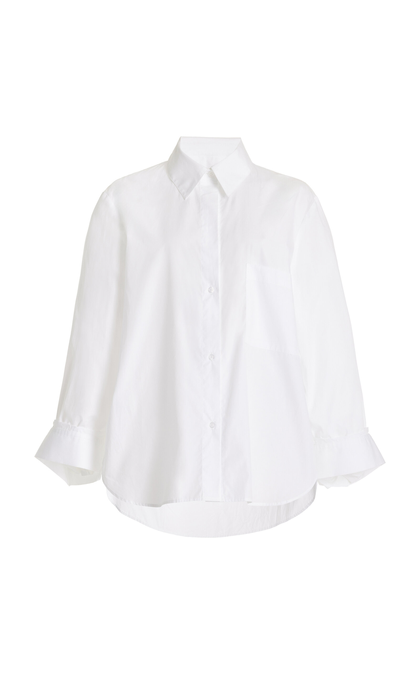 Shop Twp New Morning After Cotton Shirt In White