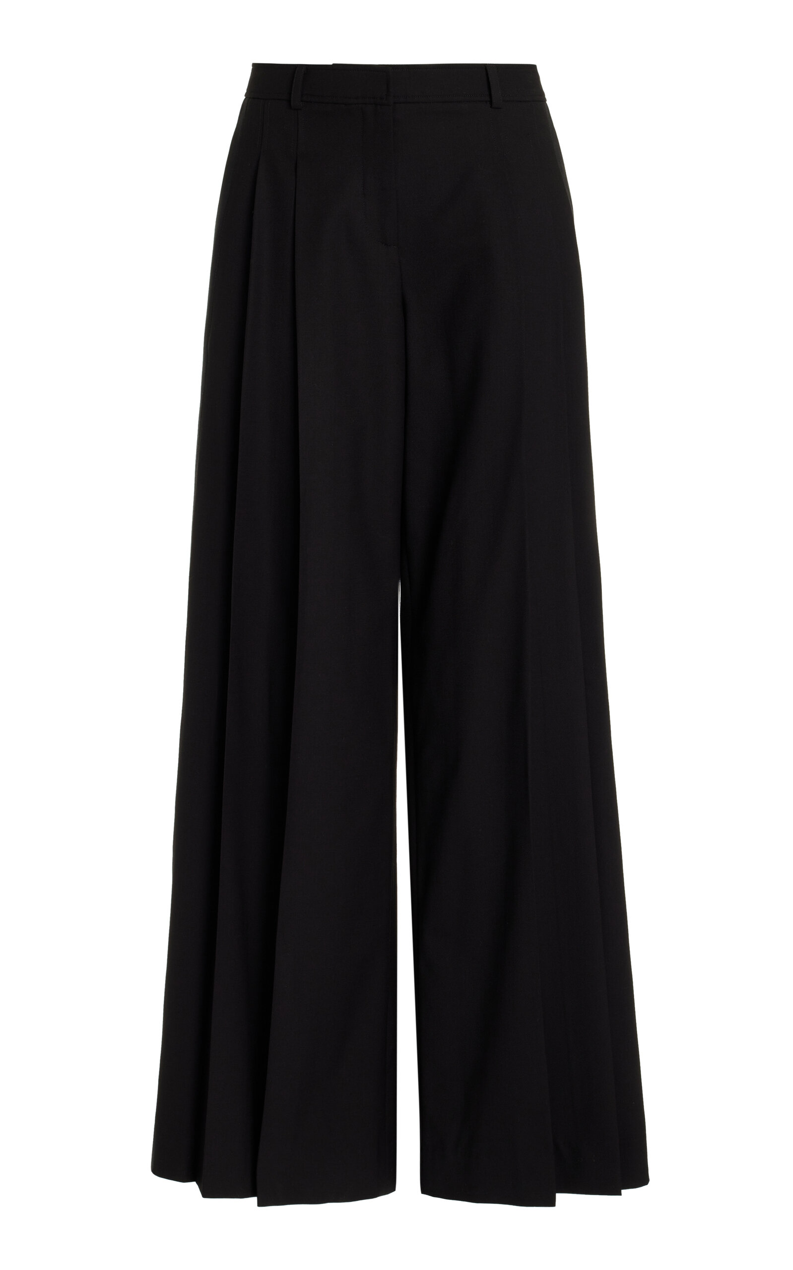 Didi Pleated Wool Wide-Leg Pants