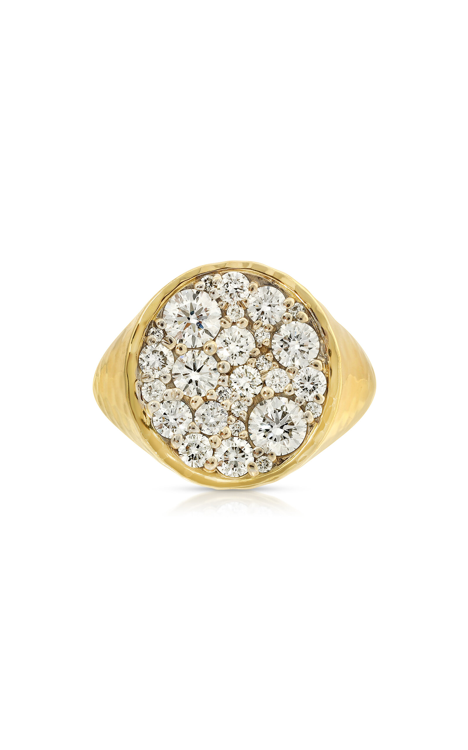 Octavia Elizabeth 18k Yellow Gold Diamond The Octavia Signet Ring