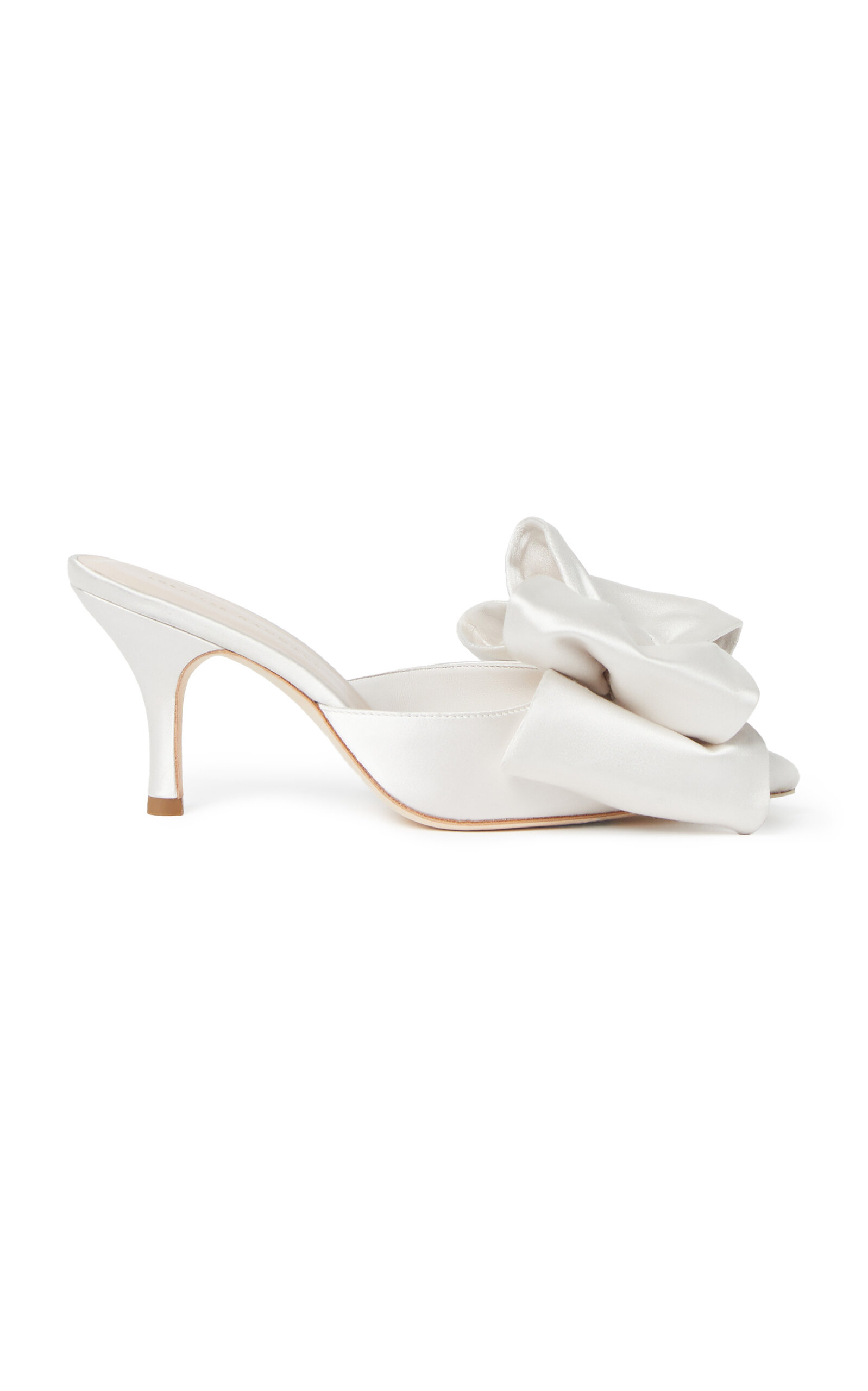 Margot Satin Bow-Detailed Mules