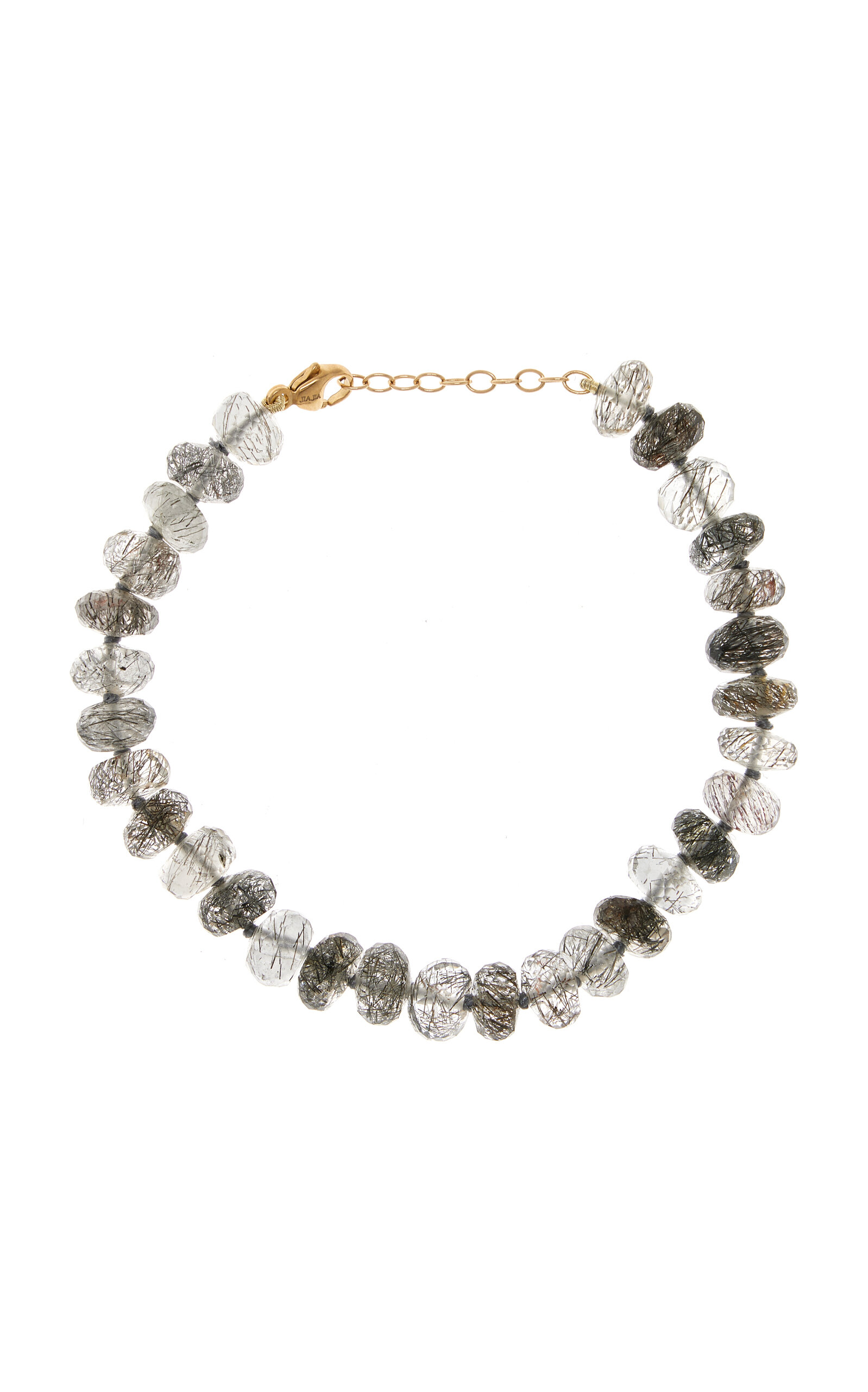 Jia Jia 14k Yellow Gold Quartz Bracelet In Grey