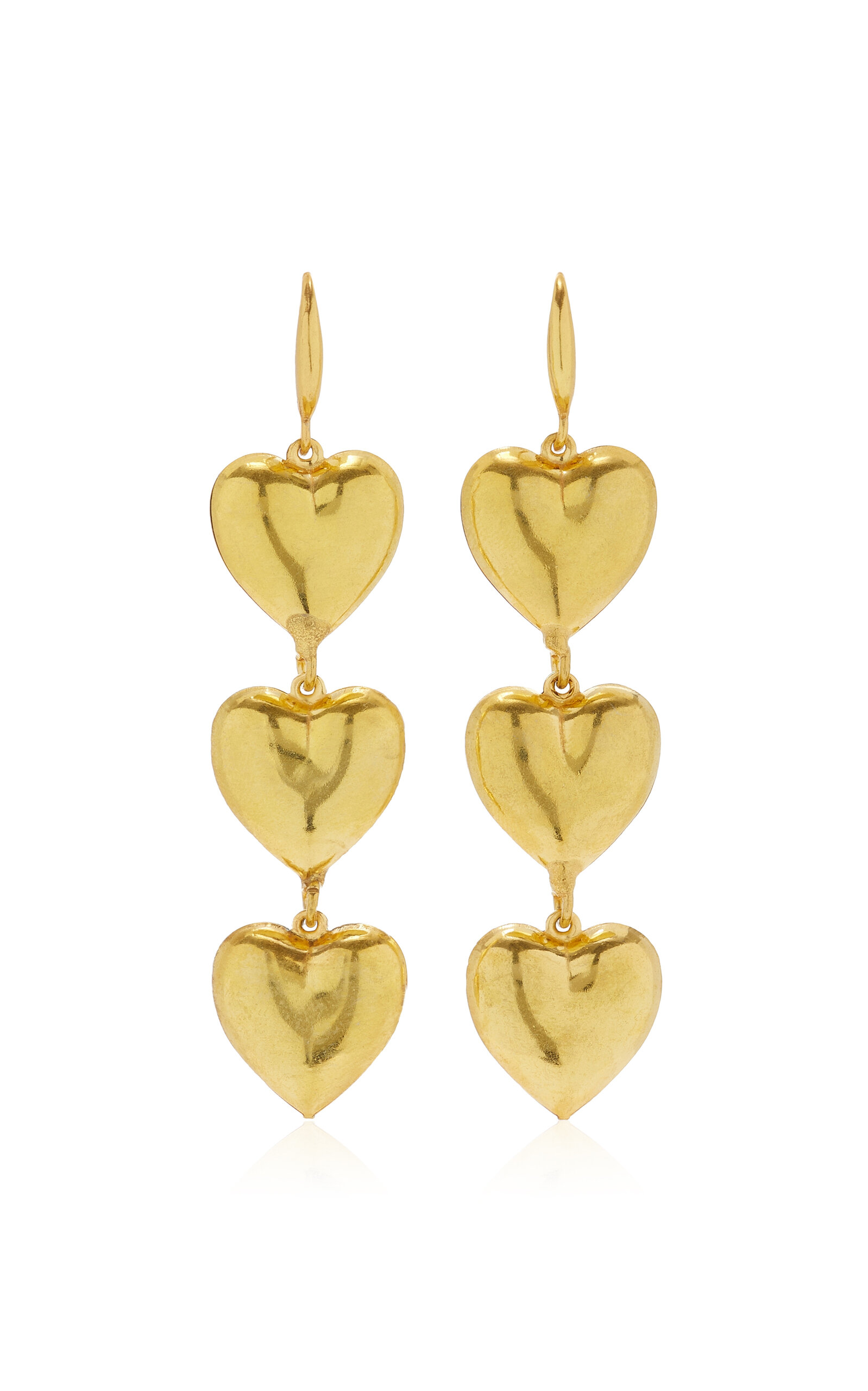 Shop Sylvia Toledano Loved 22k Gold-plated Earrings