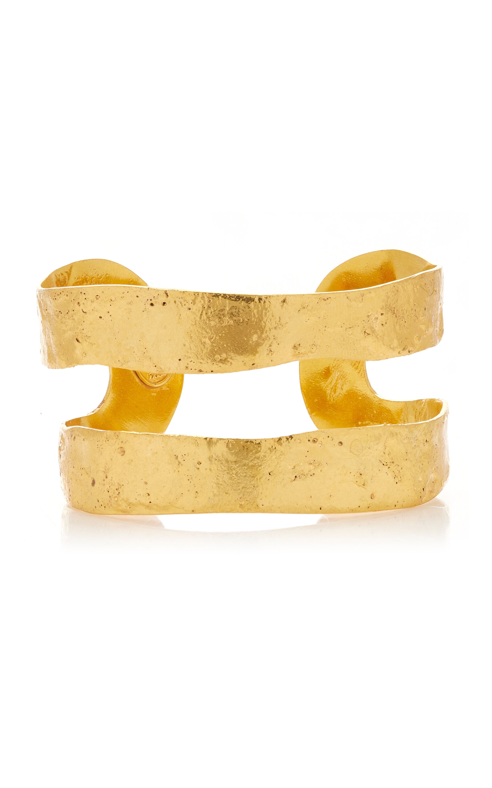 Shop Sylvia Toledano Small Bianca 22k Gold-plated Cuff