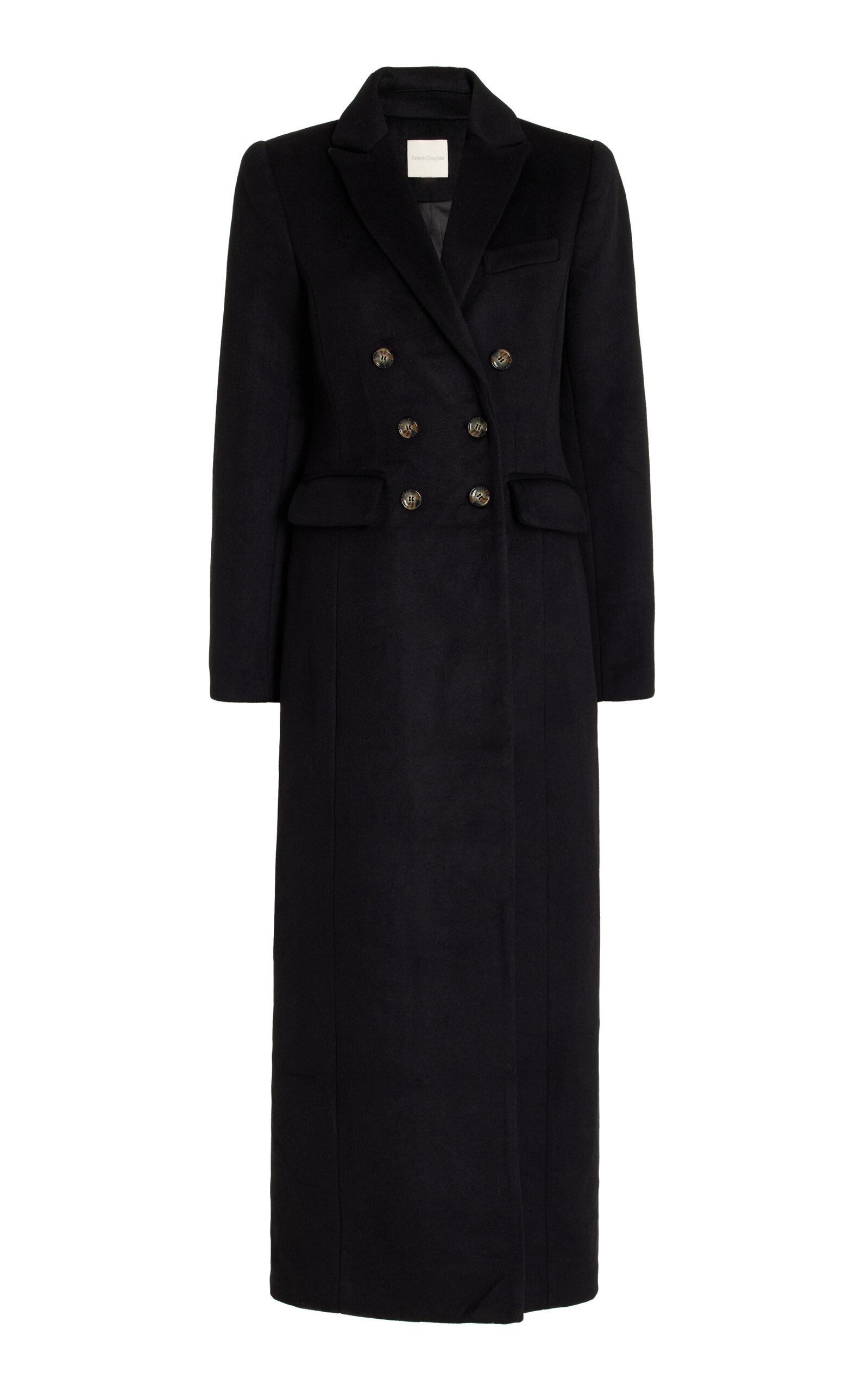 FAVORITE DAUGHTER THE SIMON BRUSHED-TWILL DOUBLE-BREASTED COAT