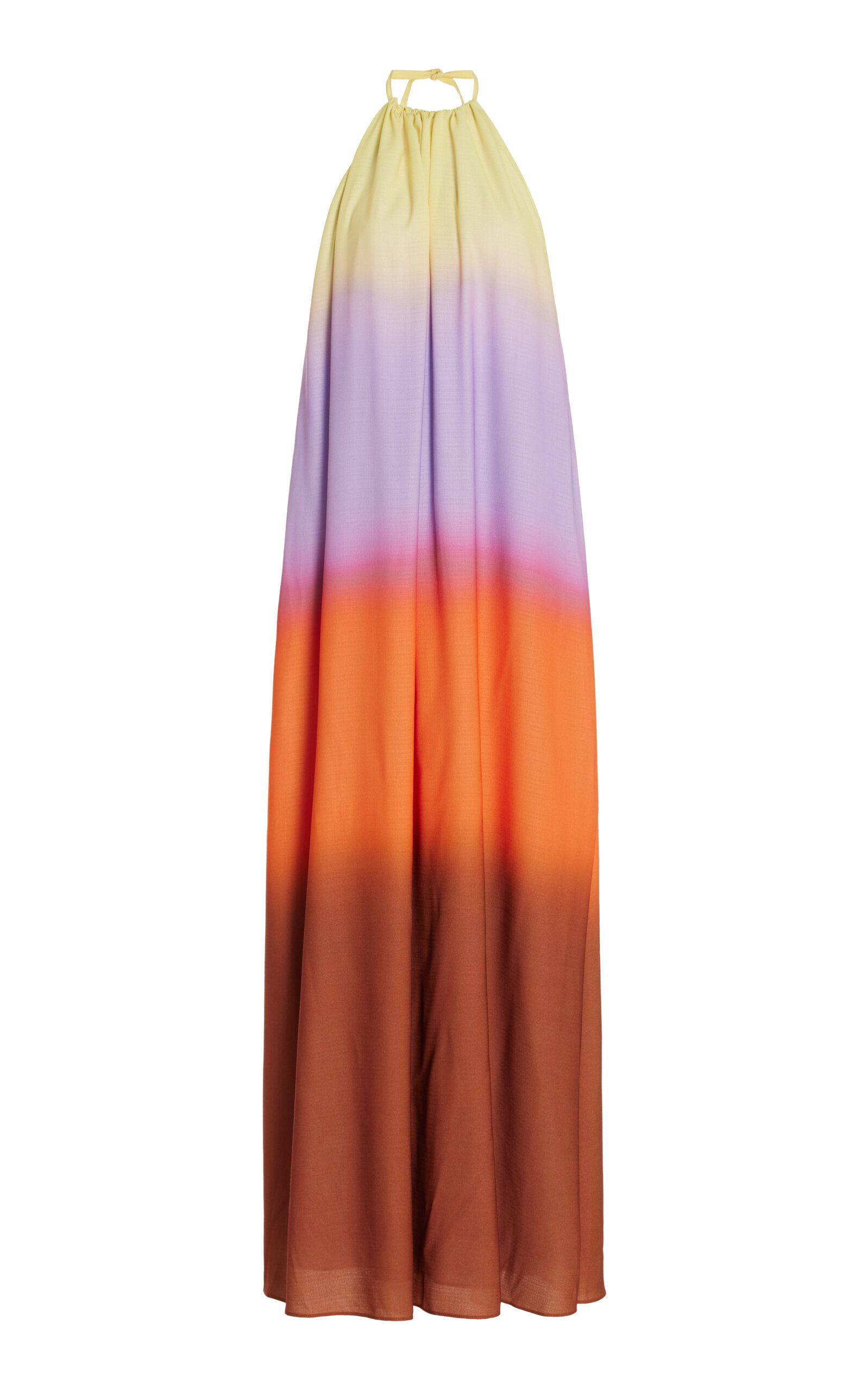 SIMKHAI CINTA OMBRÉ-EFFECT GEORGETTE MAXI DRESS 